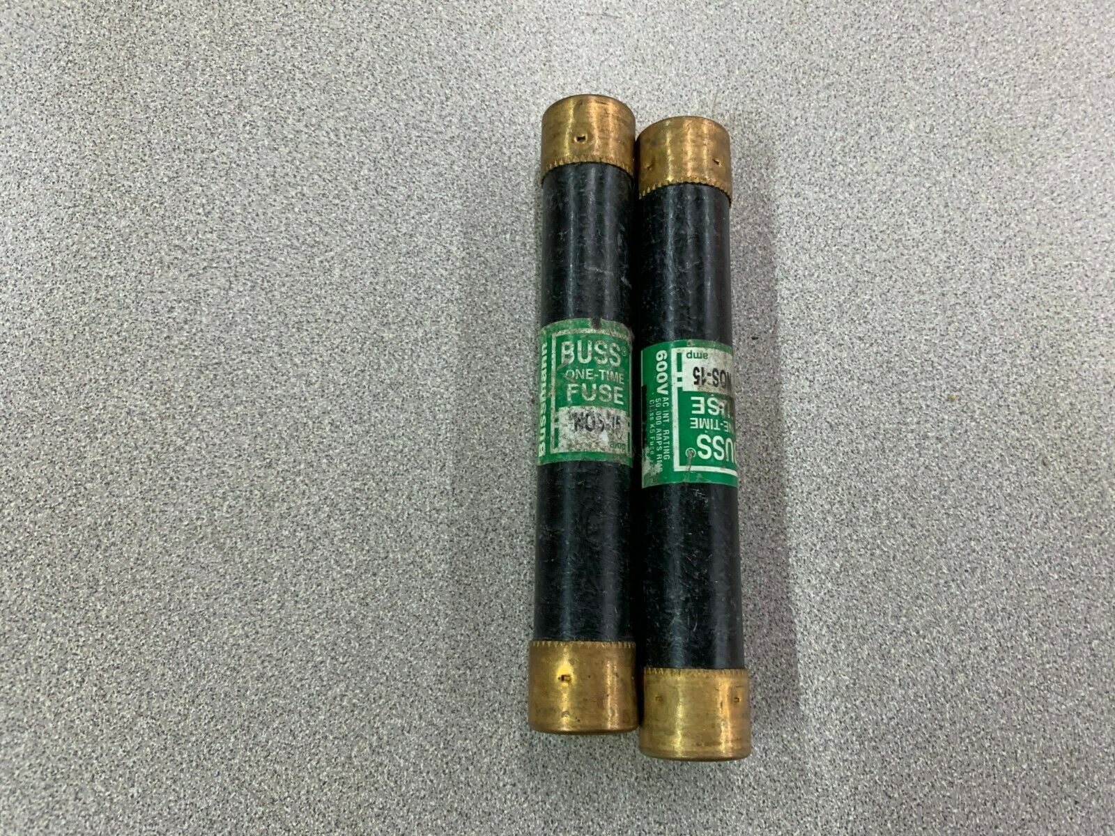 LOT OF 2 NEW NO BOX BUSS FUSE NOS-15