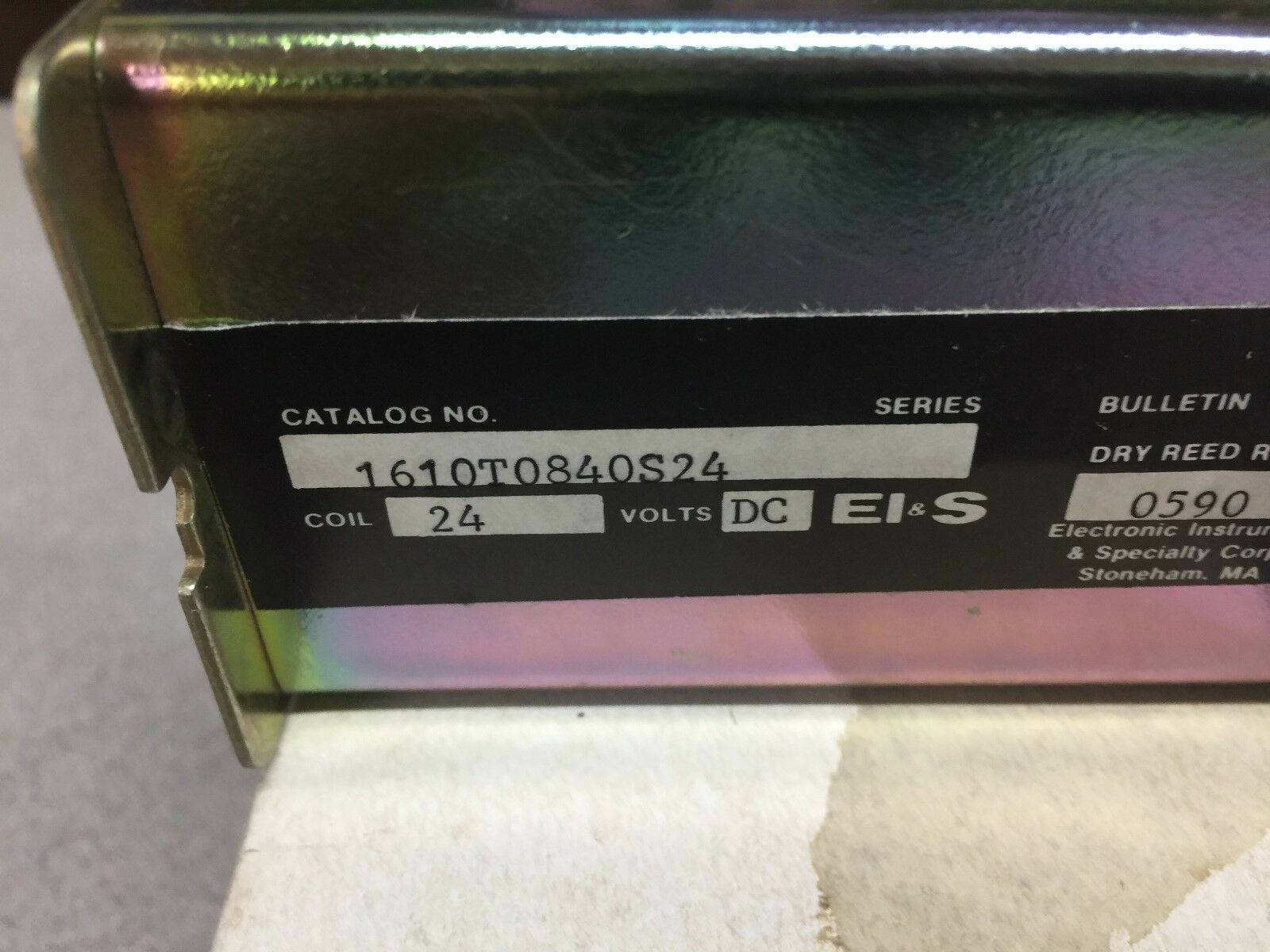 NEW IN BOX EI&S SERIES 1600 DRY REED RELAY 1610T0840S24