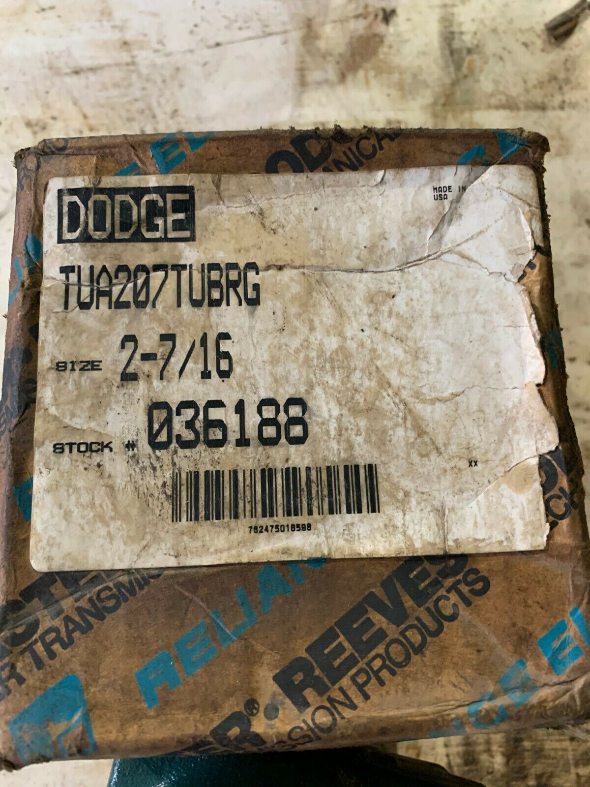 NEW DODGE 036188 TAKE UP BEARING 2-7/16" BORE TUA207TUBRG