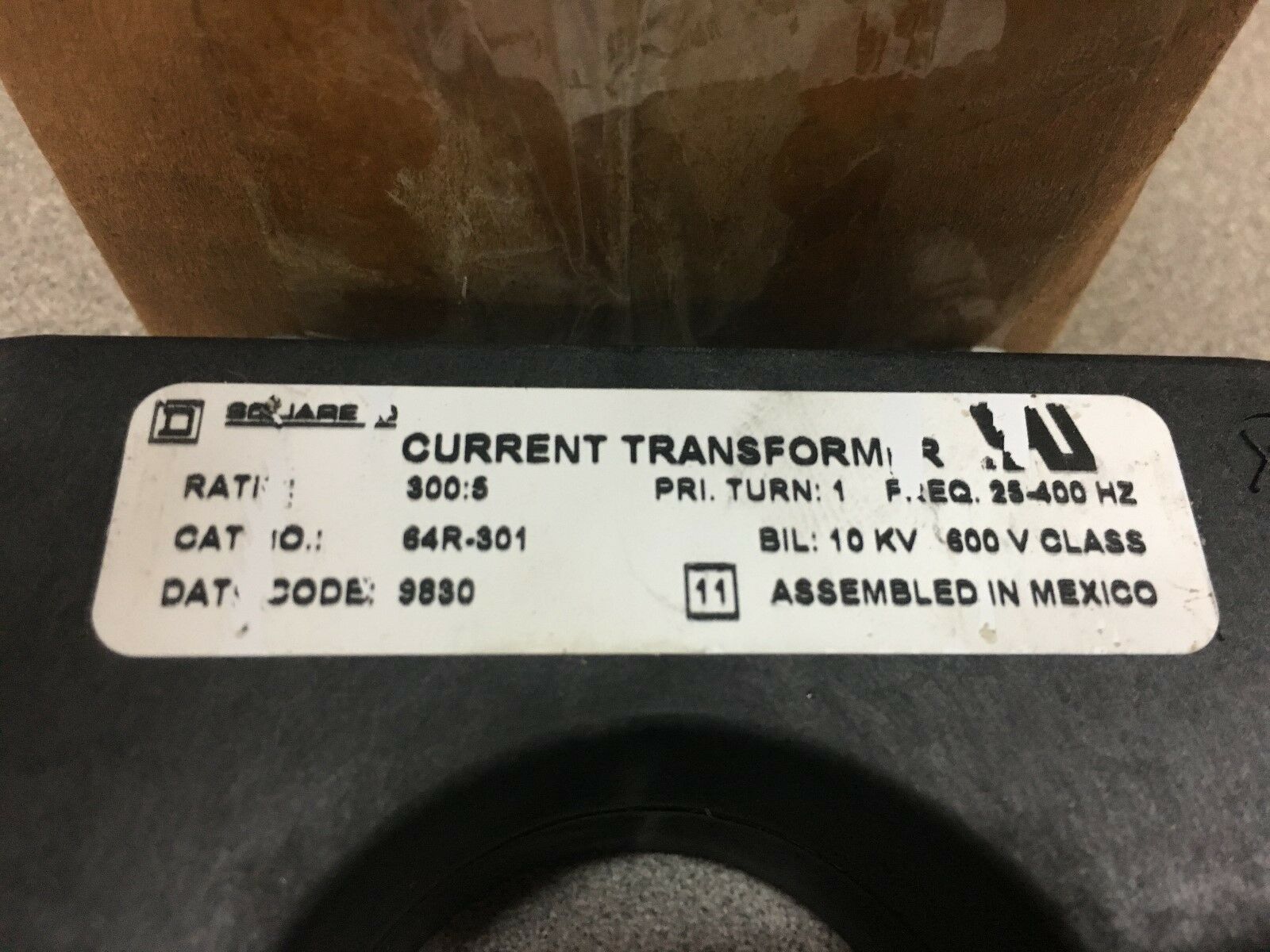 NEW IN BOX SQUARE D TRANSFORMER 64R-301 300:5