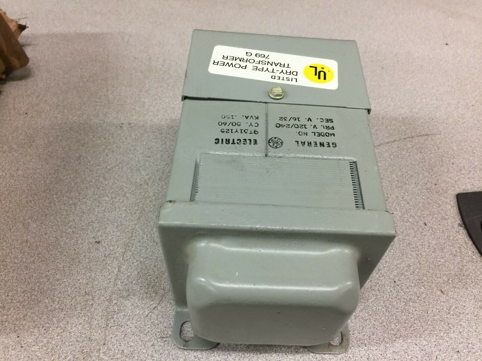 NEW IN BOX GE .150KVA 120/240VAC PRI 16/32VAC SEC TRANSFORMER 9T51Y125