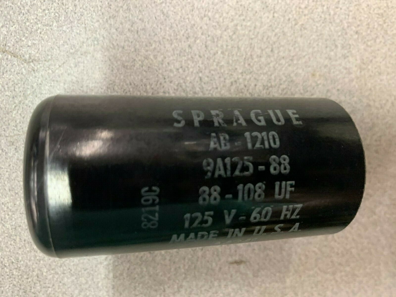 NEW NO BOX SPRAGUE CAPACITOR 9A125-88