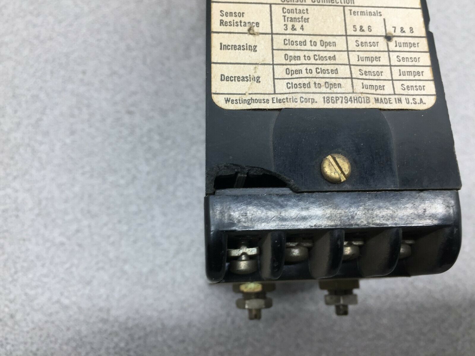 USED WESTINGHOUSE 120VAC SOLID STATE RELAY 506C193G01