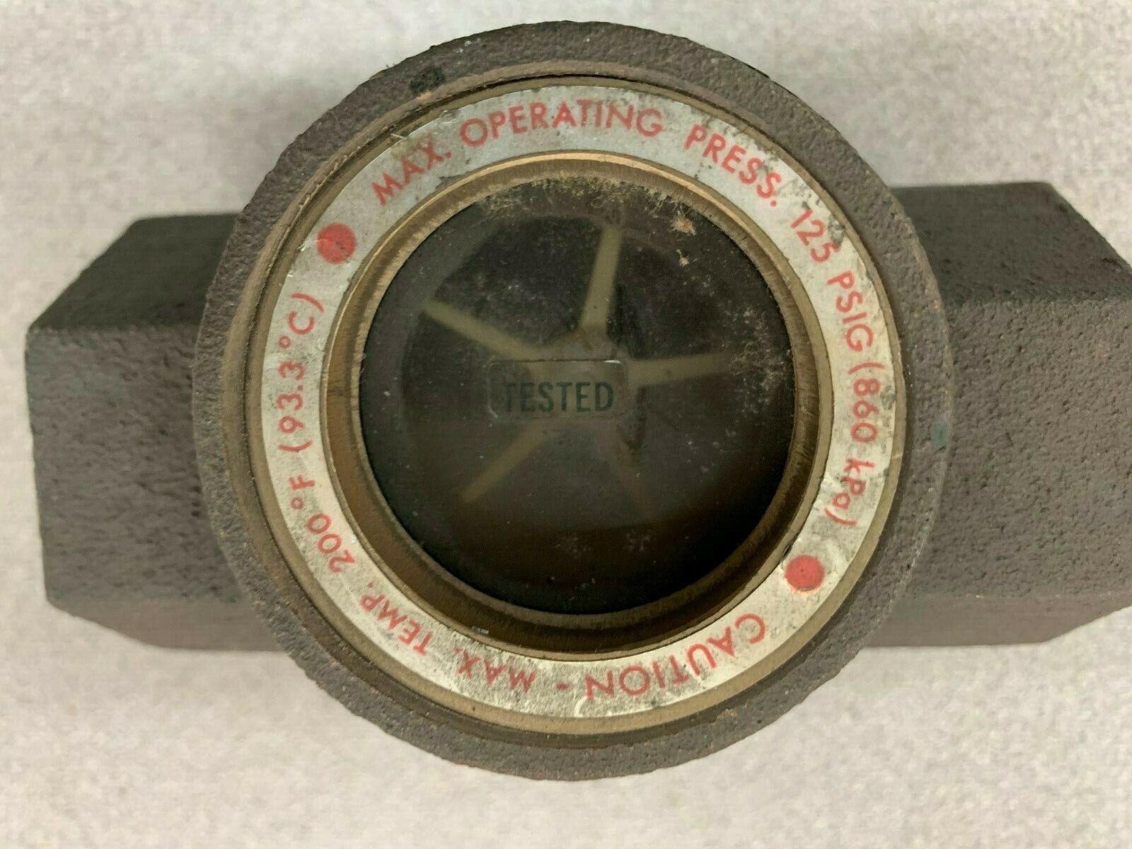 NEW NO BOX W. E. ANDERSON 1" MIDWEST SIGHT FLOW INDICATOR MODEL 100