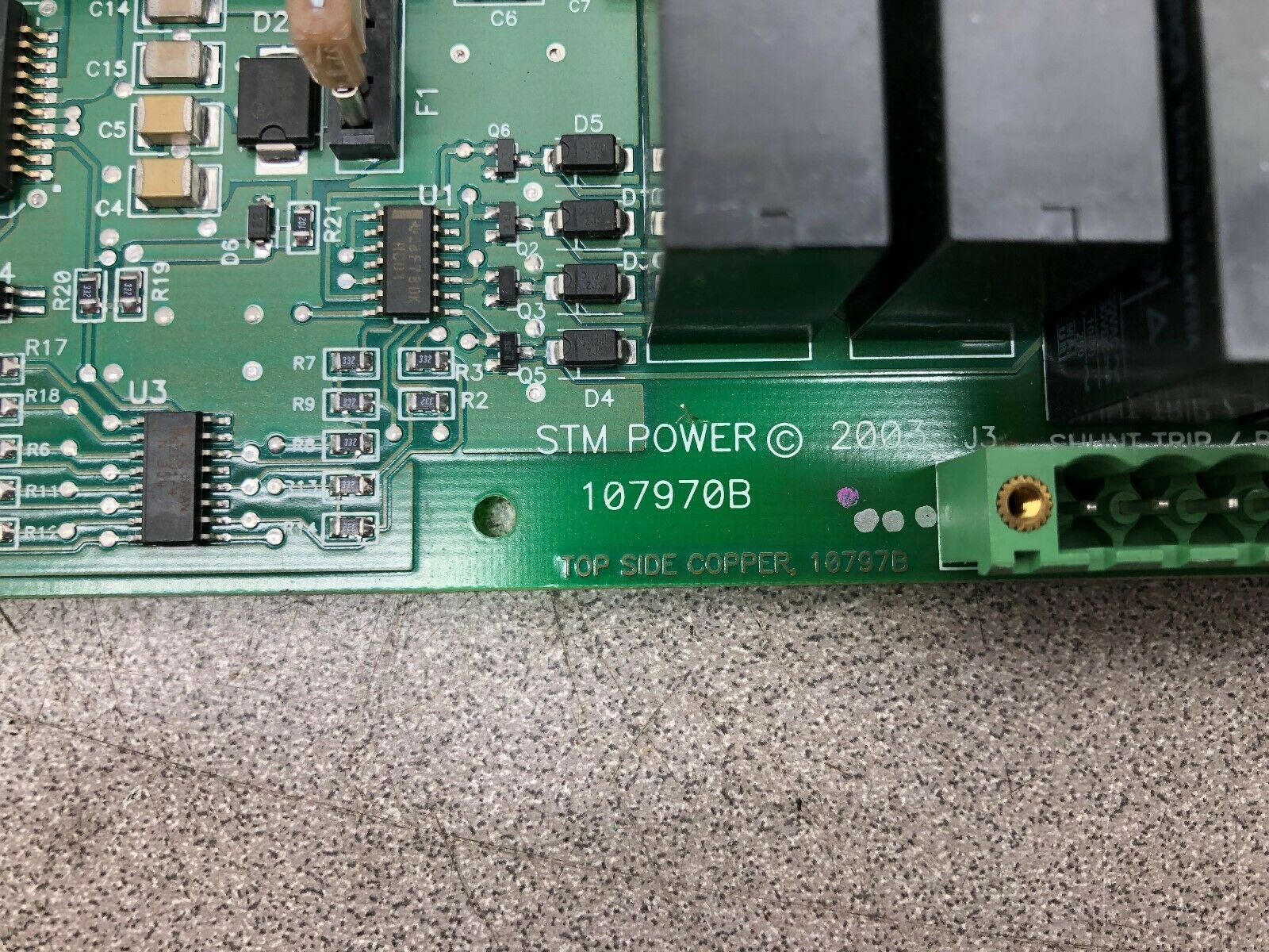 USED STM POWERS CIRCUIT BOARD 107970B