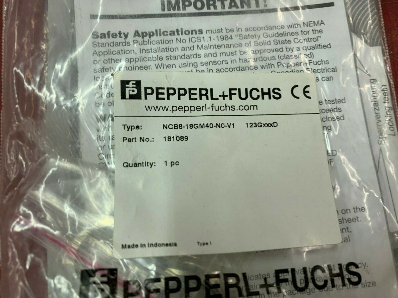 NEW IN PACKAGE PEPPERL + FUCHS SENSOR NCBB-18GM40-N0-V1