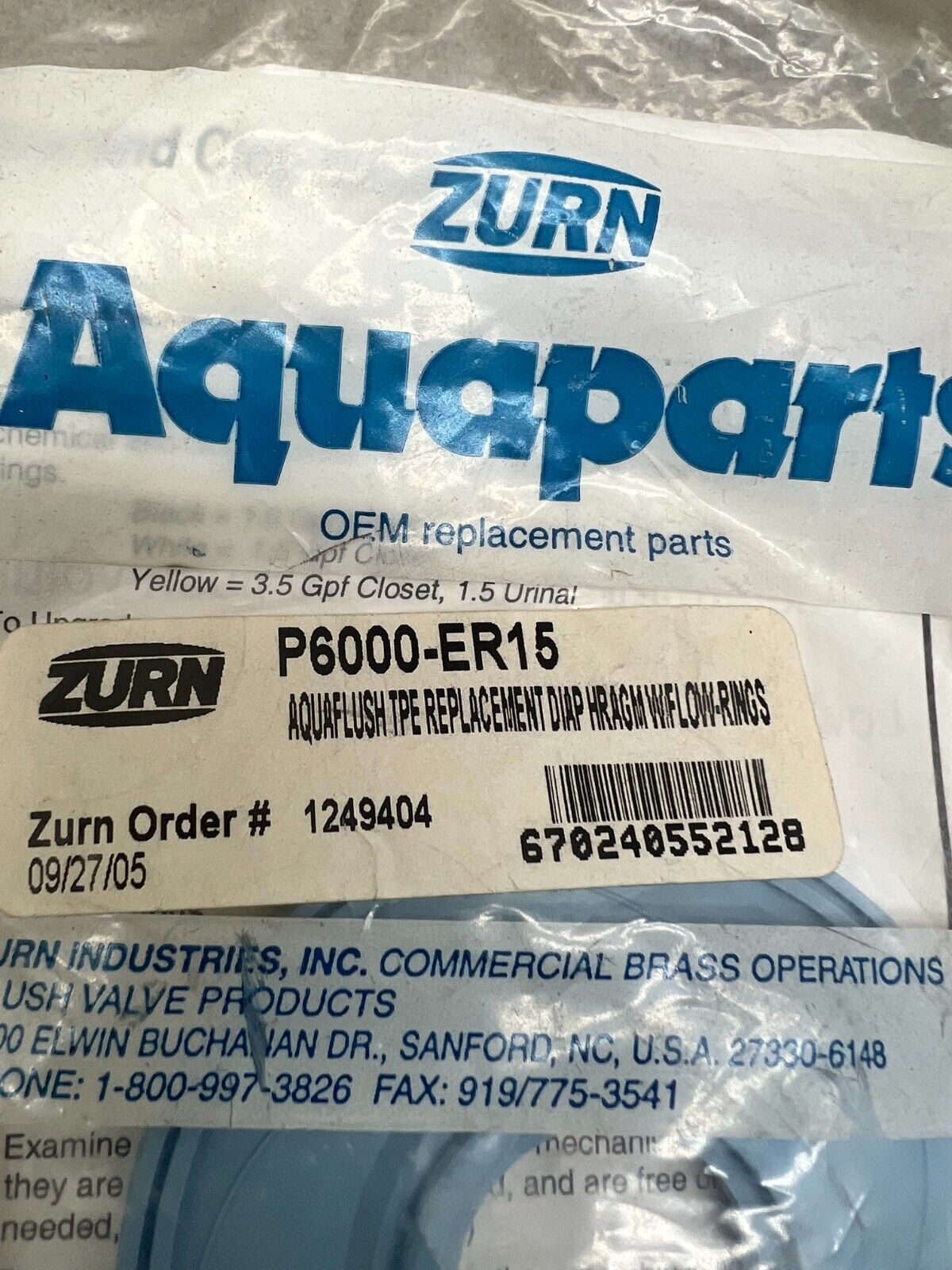 LOT OF 3 NEW IN BAG AQUAPARTS REPLACEMENT FLOW RINGS P6000-ER15