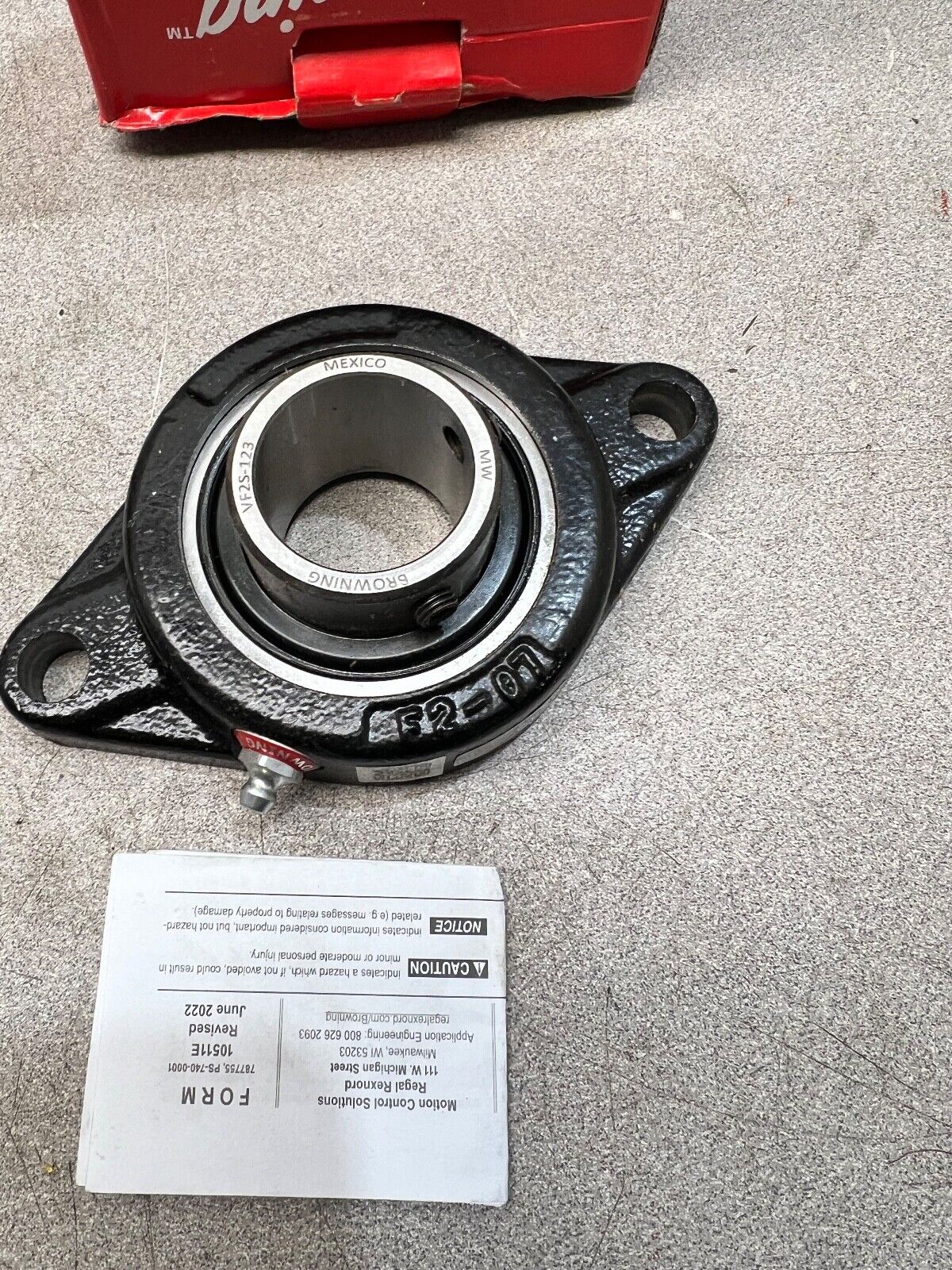 NEW IN BOX BROWNING FLANGE BEARING VF2S-123