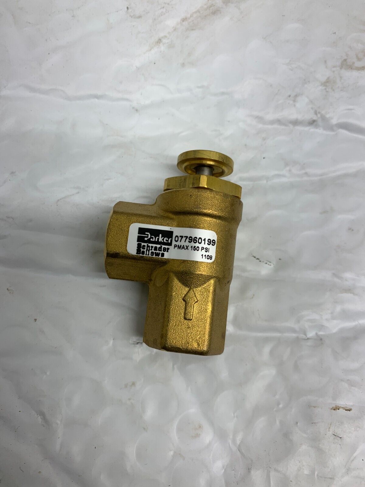 NEW IN PACKAGE PARKER 1/4" 2-WAY BRASS POPPET VALVE 077960199