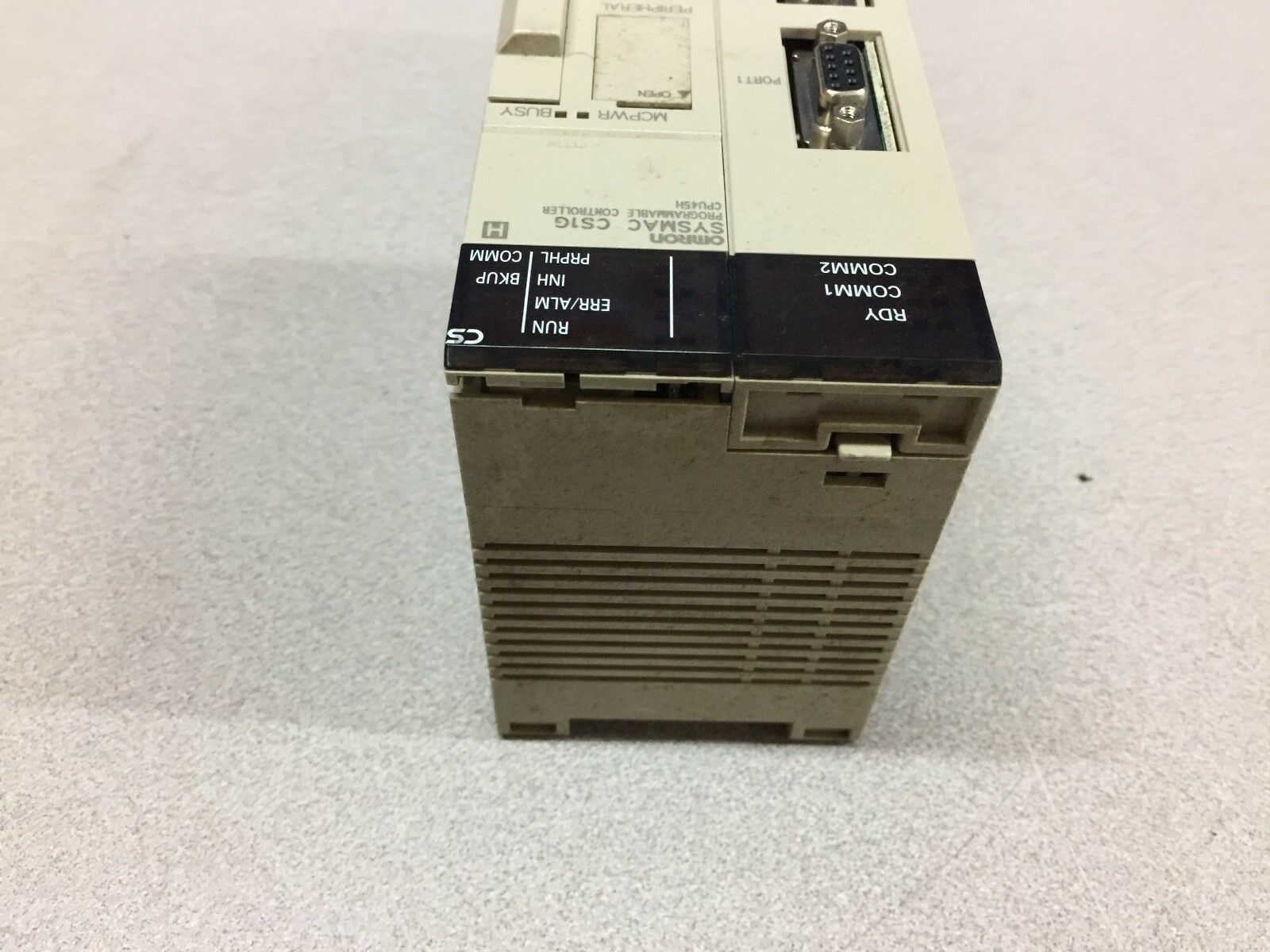 USED OMRON CPU UNIT WITH SERIAL COMMUNIATION BOARD CS1G-CPU45H / CS1W-SCB21-V1