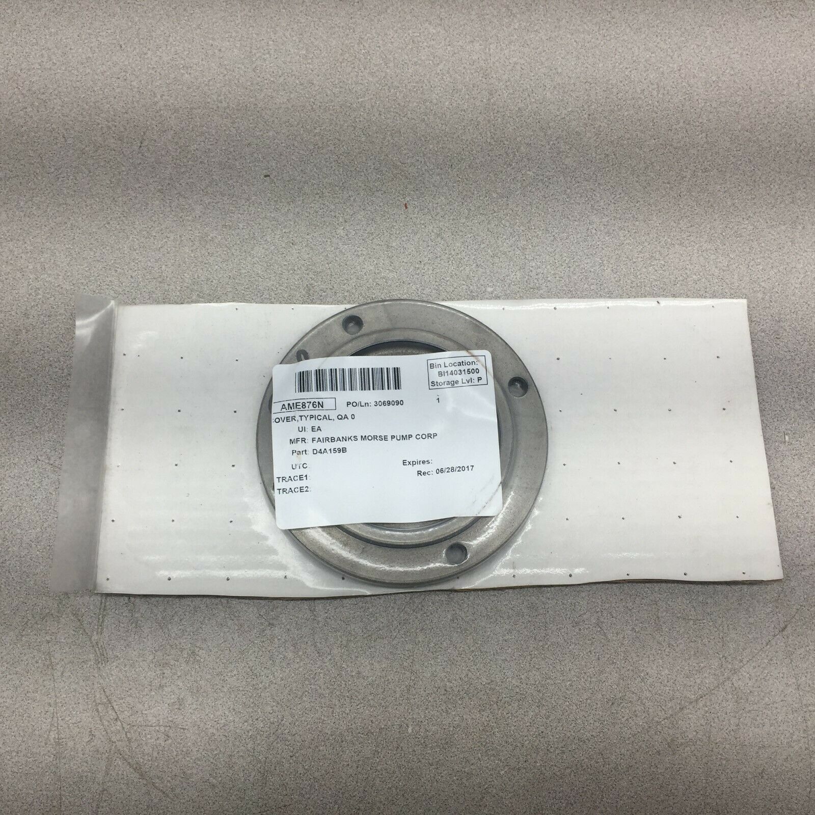 NEW IN PACKAGE MORSE PUMP COVER  D4A159B