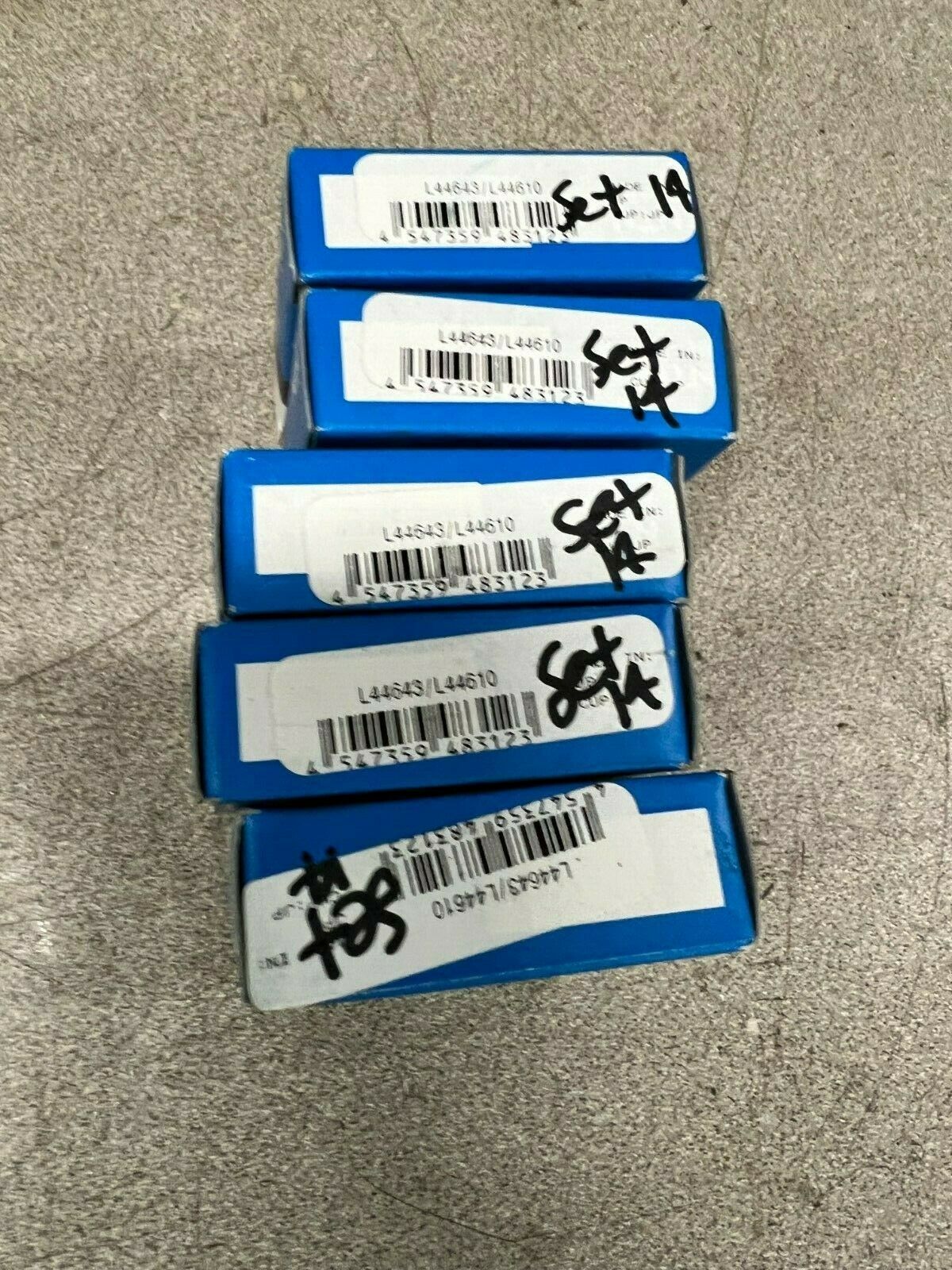 LOT OF 5 NEW IN BOX NTN ROLLER BEARING WITH RACE SET 14 L44643/L44610