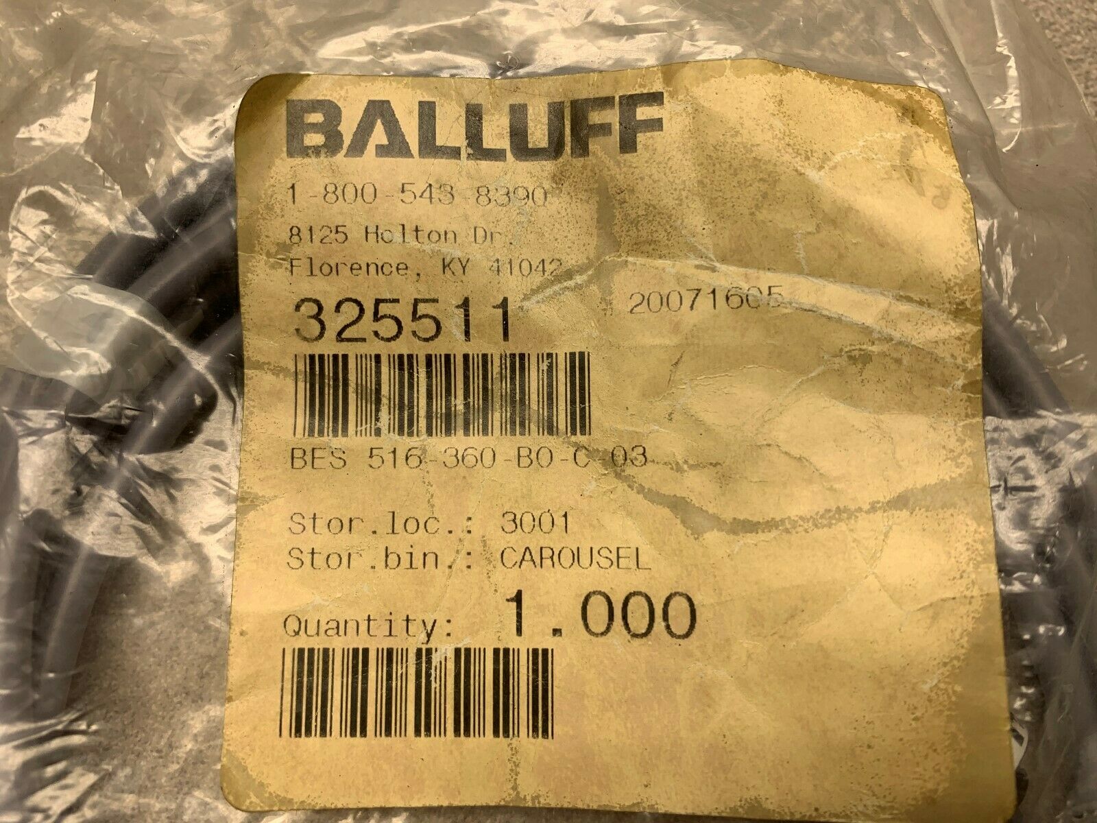 NEW IN BAG BALLUFF SENSOR BES-516-360-B0-C-02