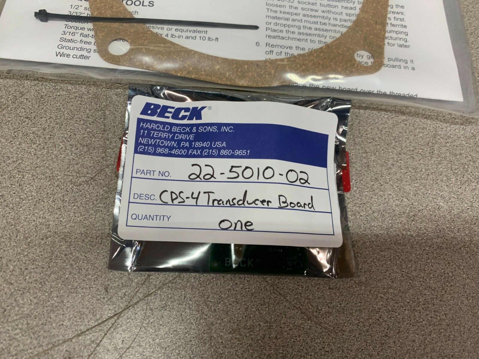 NEW IN BOX BECK G42 CPS-4 PC BOARD KIT 12-8064-07