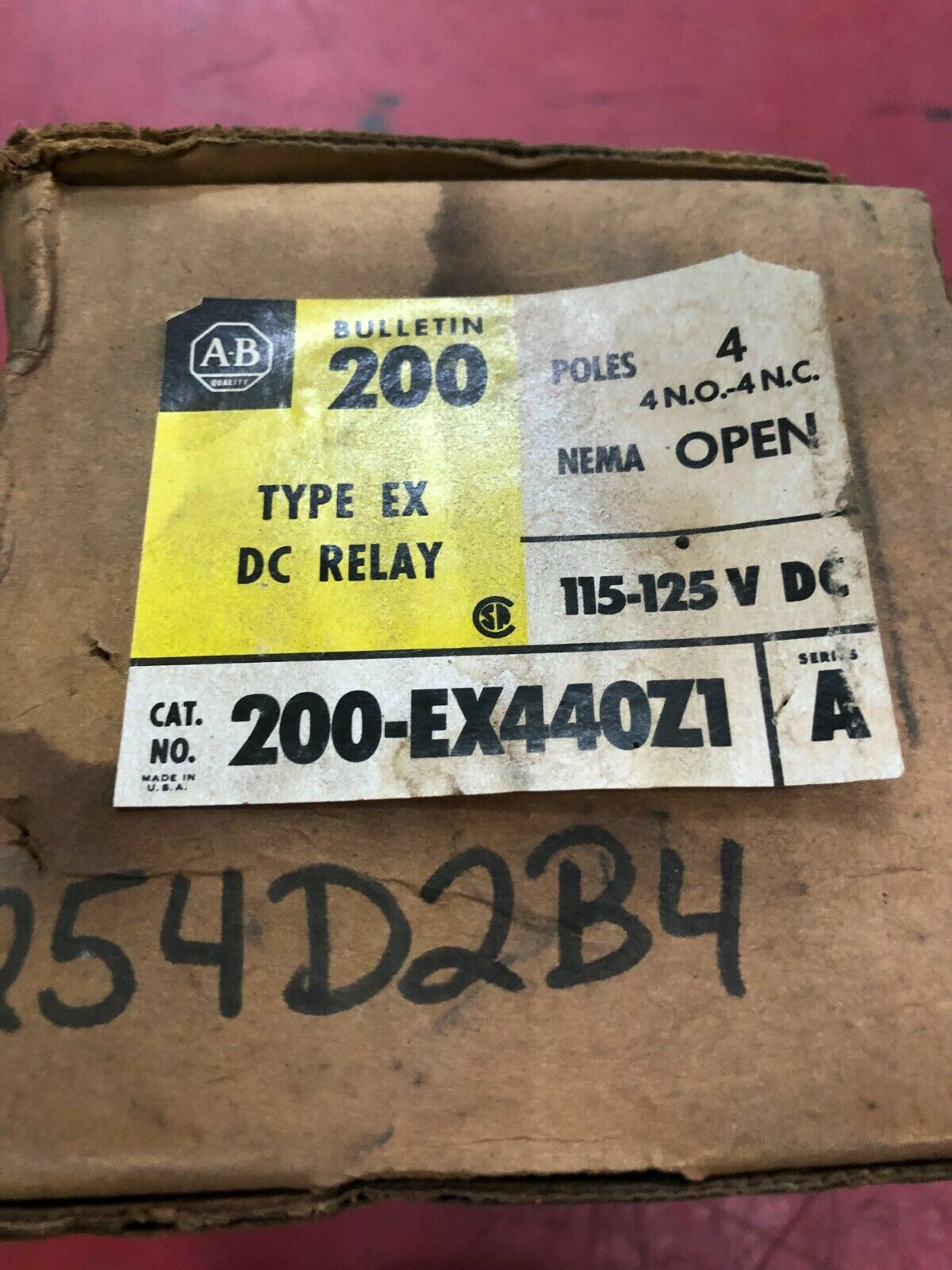 NEW IN BOX ALLEN-BRADLEY TYPE EX DC RELAY 200-EX440Z1 SERIES A