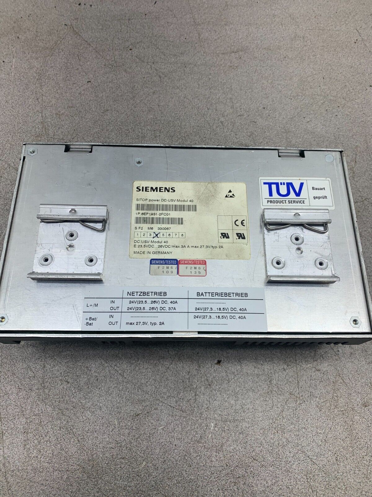 USED SIEMENS SITOP POWER SUPPLY 6EP1931-2FC01