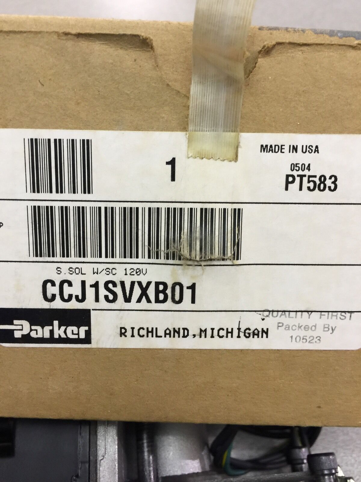 NEW IN BOX PARKER S.SOL W/SC 120V CCJ1SVXB01