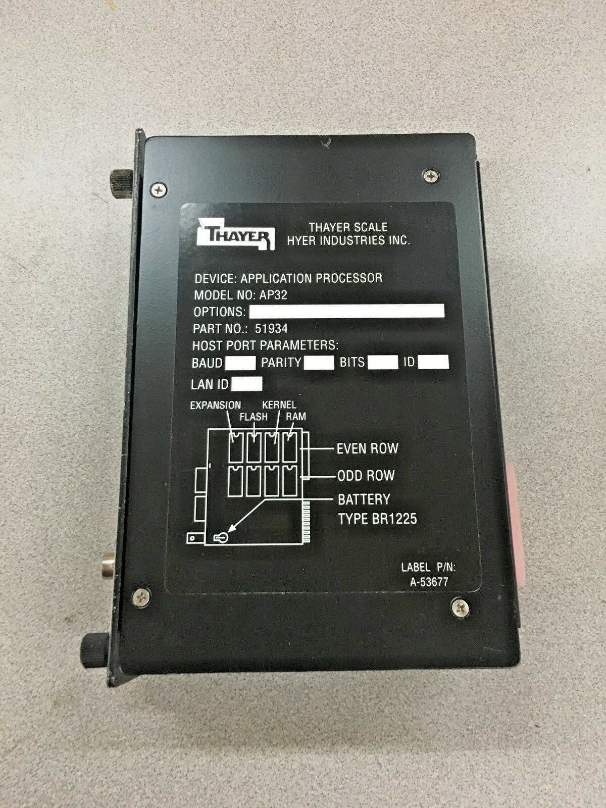 NEW NO BOX THAYER SCALE APPLICATION PROCESSOR AP32