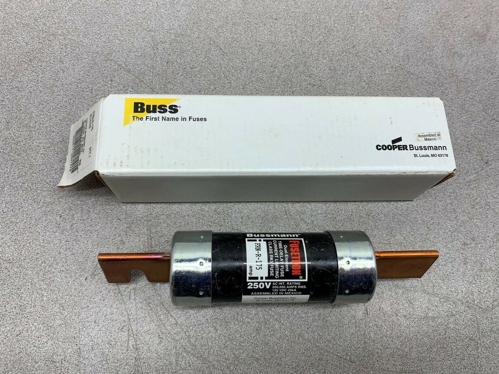 NEW IN BOX BUSS FUSE FNR-R-175