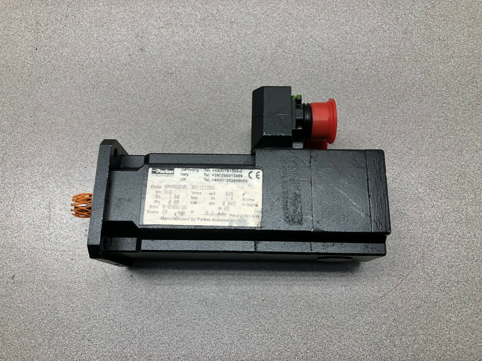 NEW NO BOX PARKER SERVO MOTOR SMHA60601.45112ID65