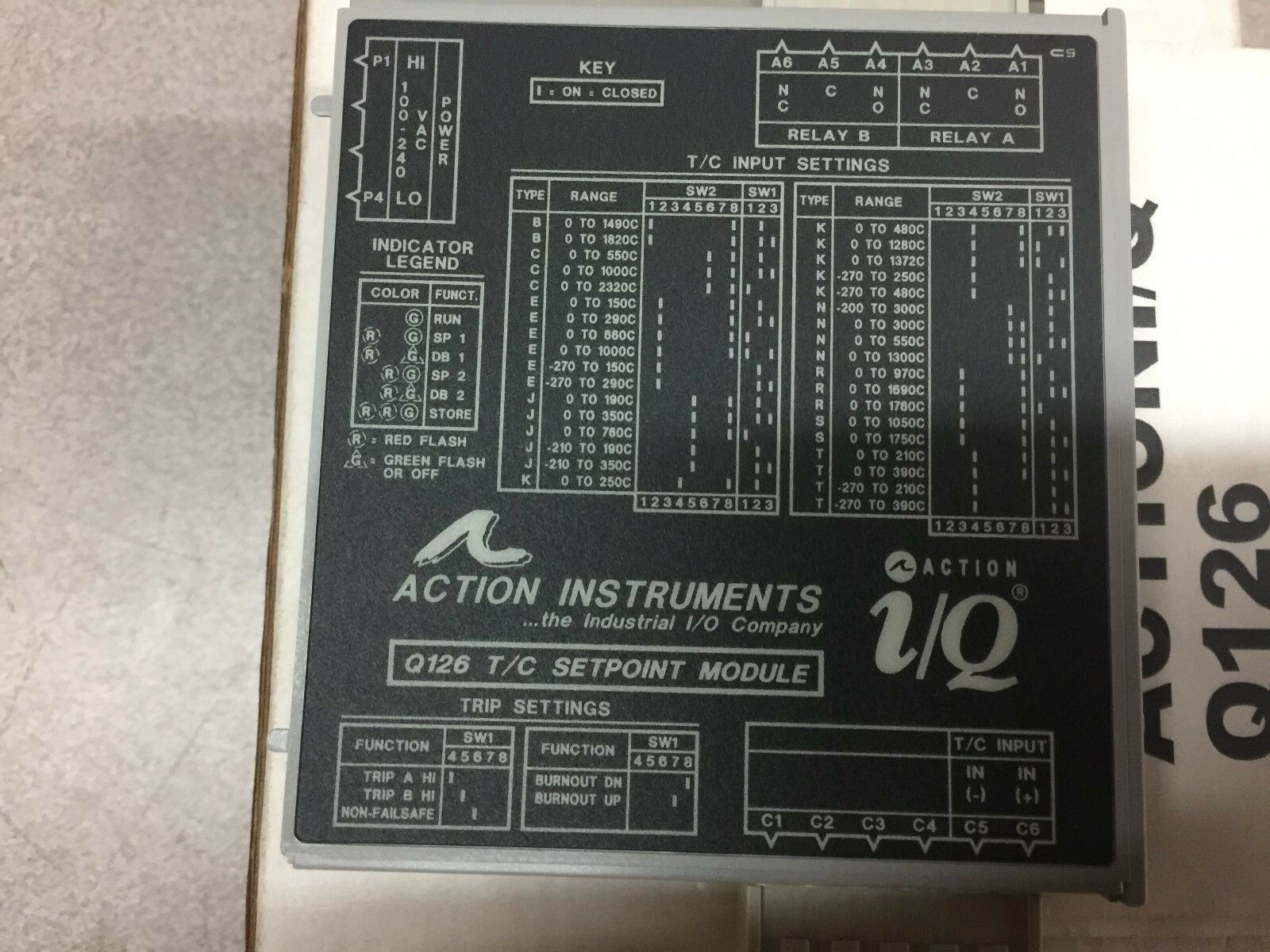 NEW IN BOX ACTION INSTRUMENTS SETPOINT MODULE Q126-0000