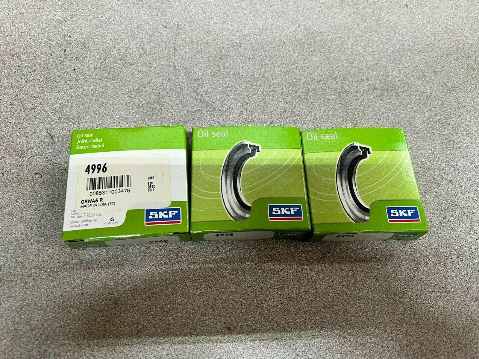 LOT OF 3 NEW IN BOX SKF OILSEAL 4996