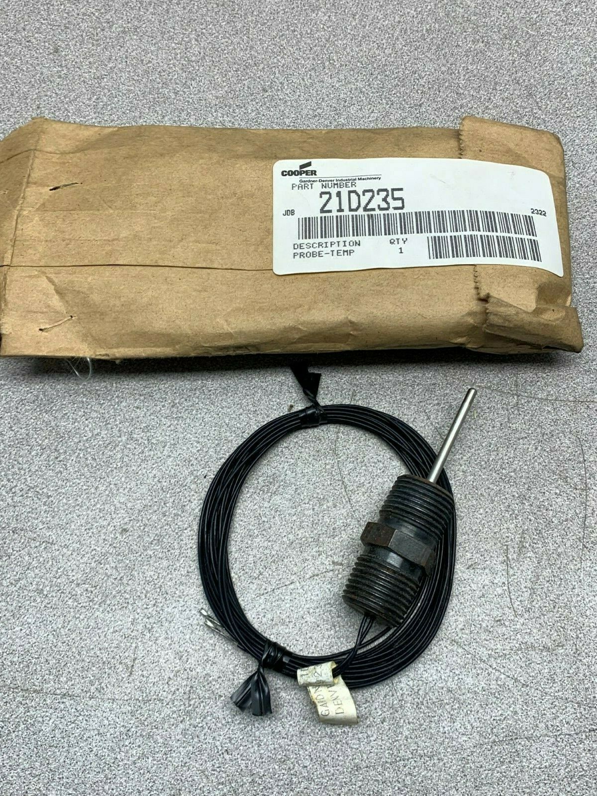 NEW COOPER GARDNER DENVER TEMPERATURE PROBE 21D235