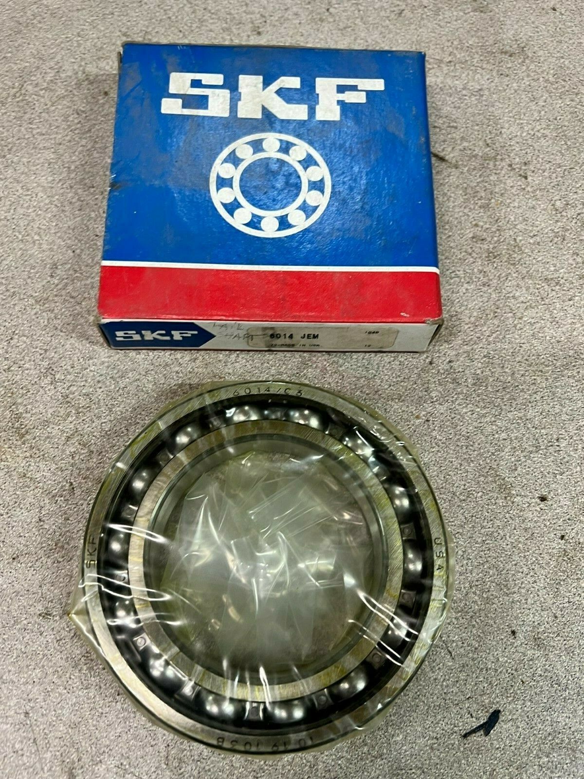 NEW IN BOX SKF 6014 C3 BALL BEARING 6014 JEM