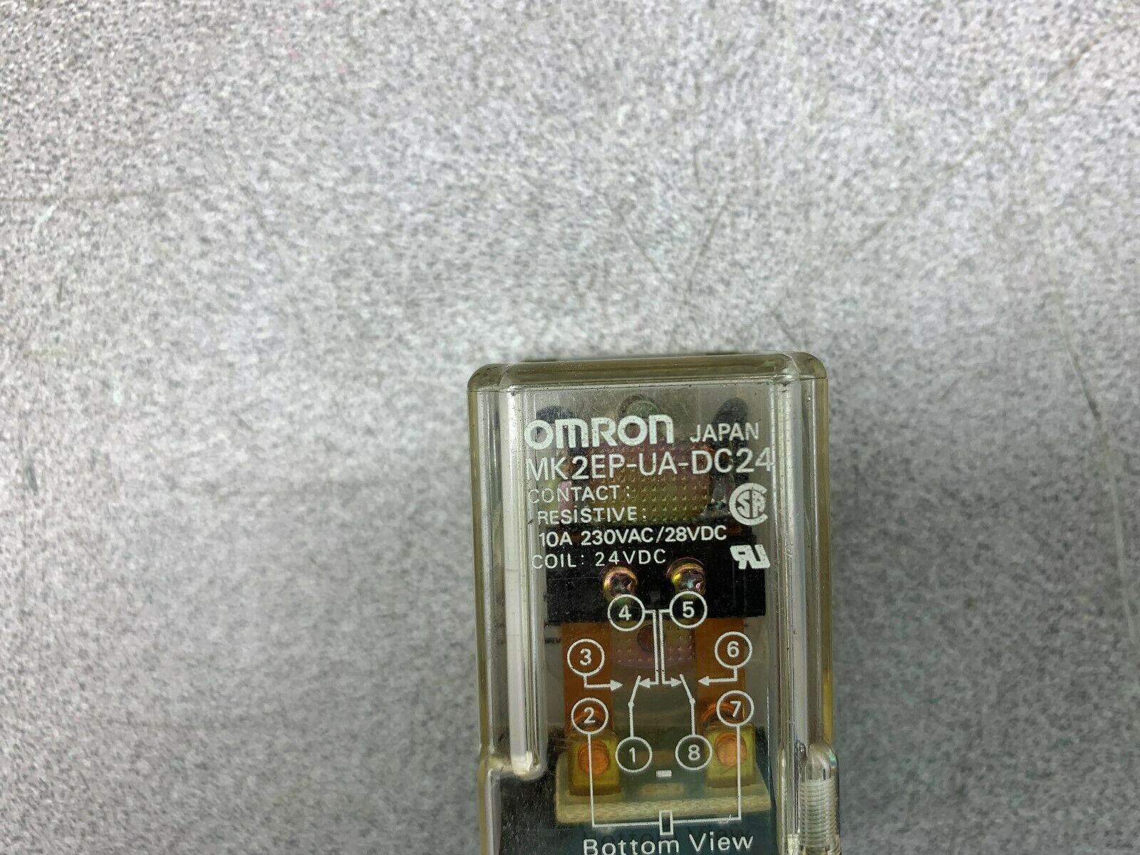 LOT OF 2 NEW NO BOX OMRON RELAY MK2EP-UA-DC24