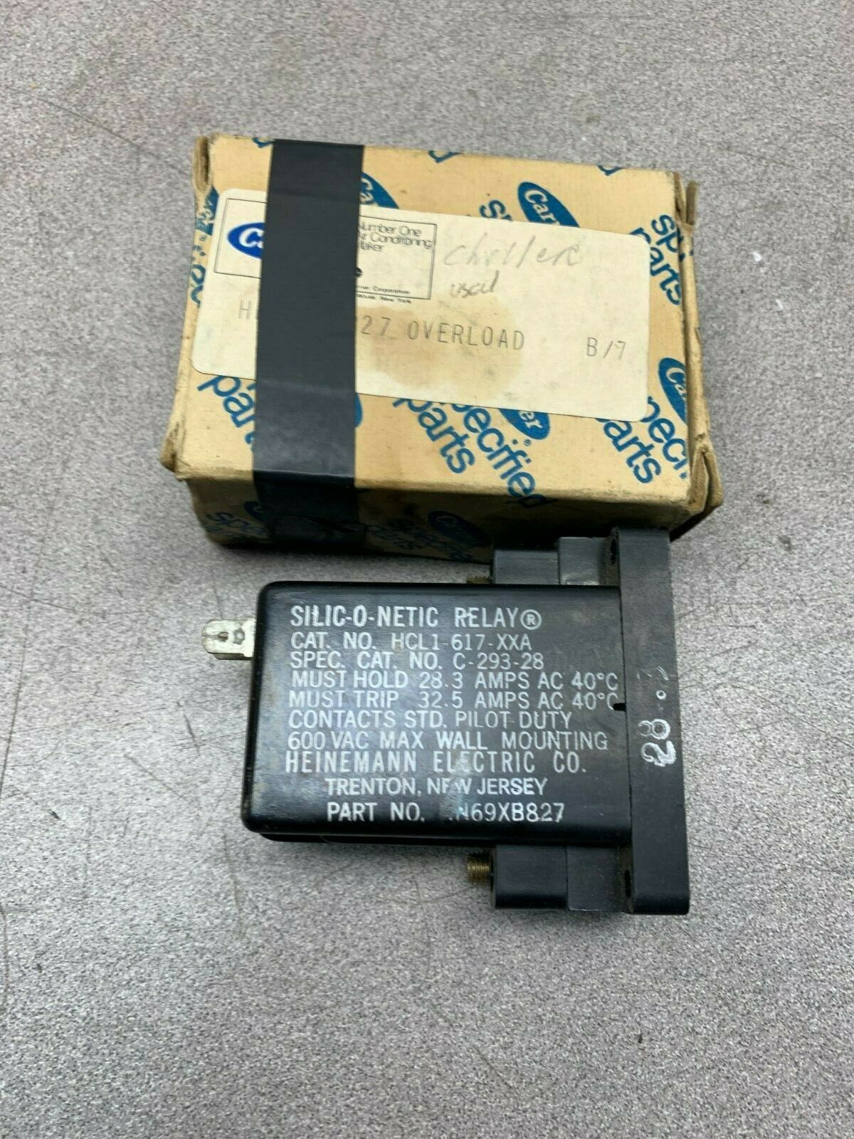 NEW IN BOX HEINEMANN ELECTRIC RELAY  HCL1-617-XXA