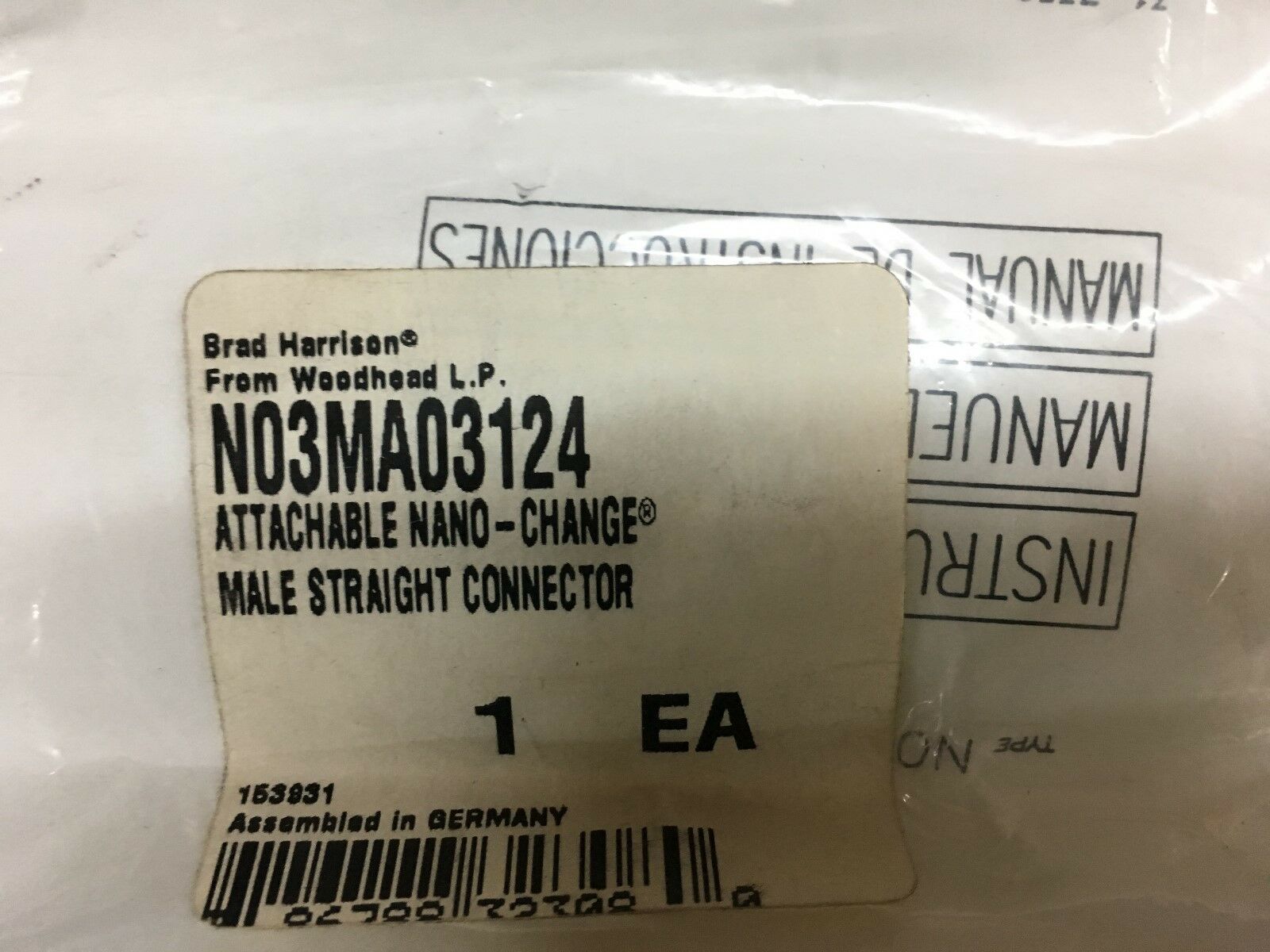 NEW IN BAG BRAD HARRISON CONNECTOR N03MA03124