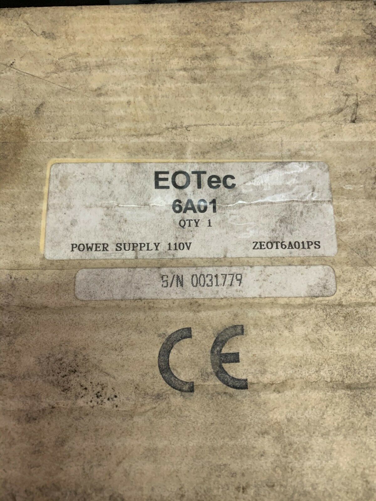 NEW IN BOX EOTEC 6A01 POWER SUPPLY 6AO1