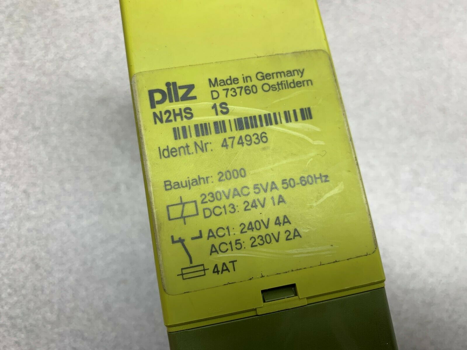 NEW PILZ 474936 SAFETY RELAY N2HS 1S