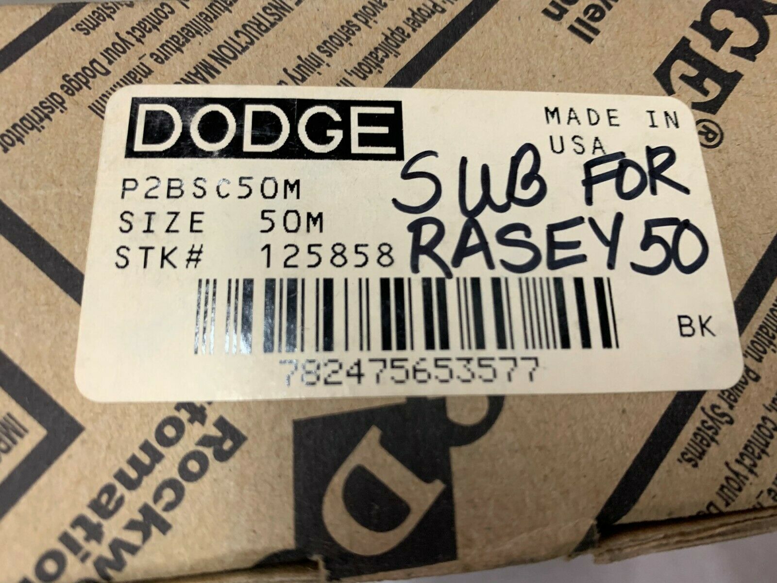 NEW IN BOX DODGE 50M PILLOW BLOCK BEARING P2BSC50M