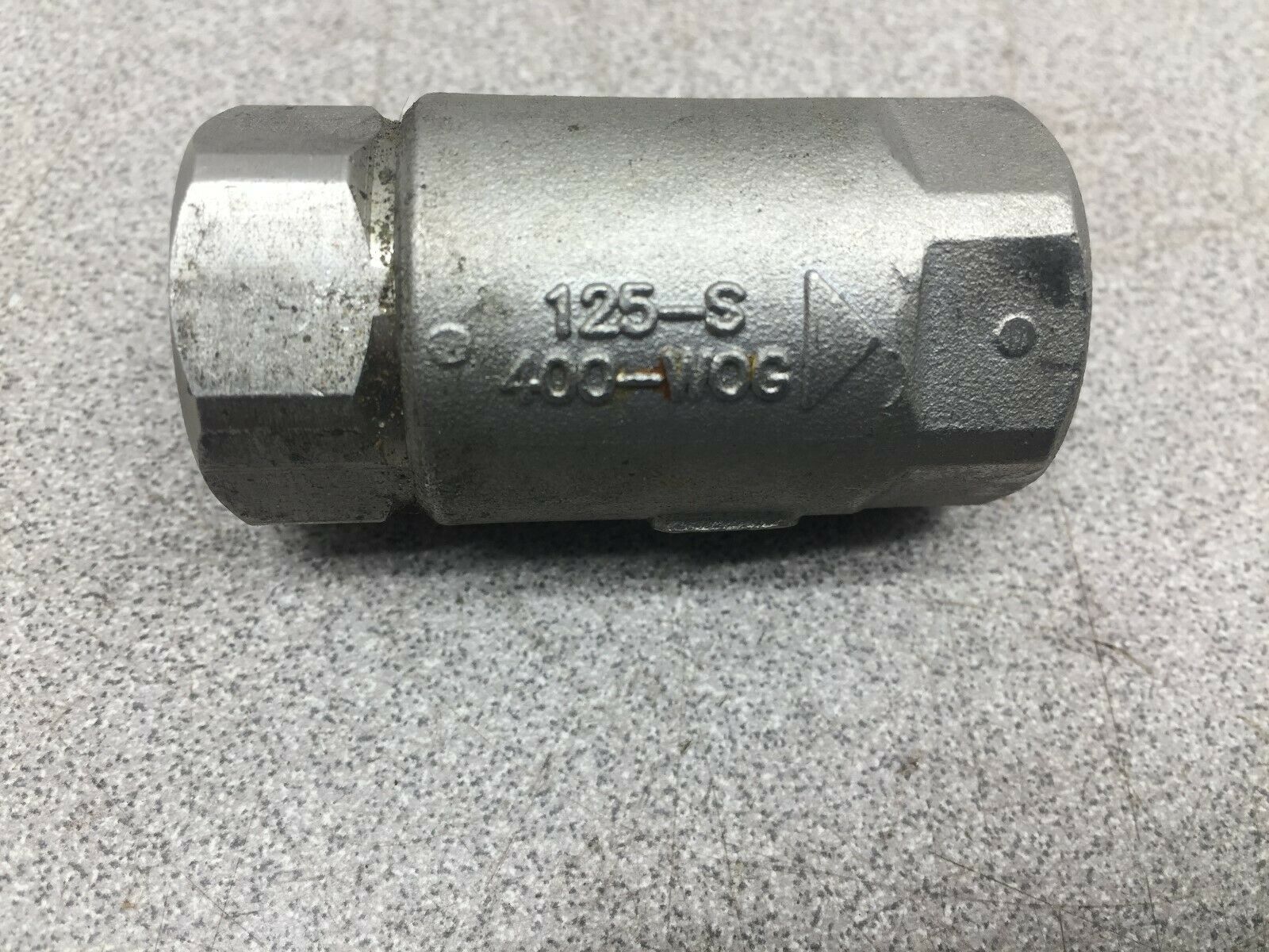 USED  SS 125-S  400WOG CHECK VALVE CII 3/8 CF8M