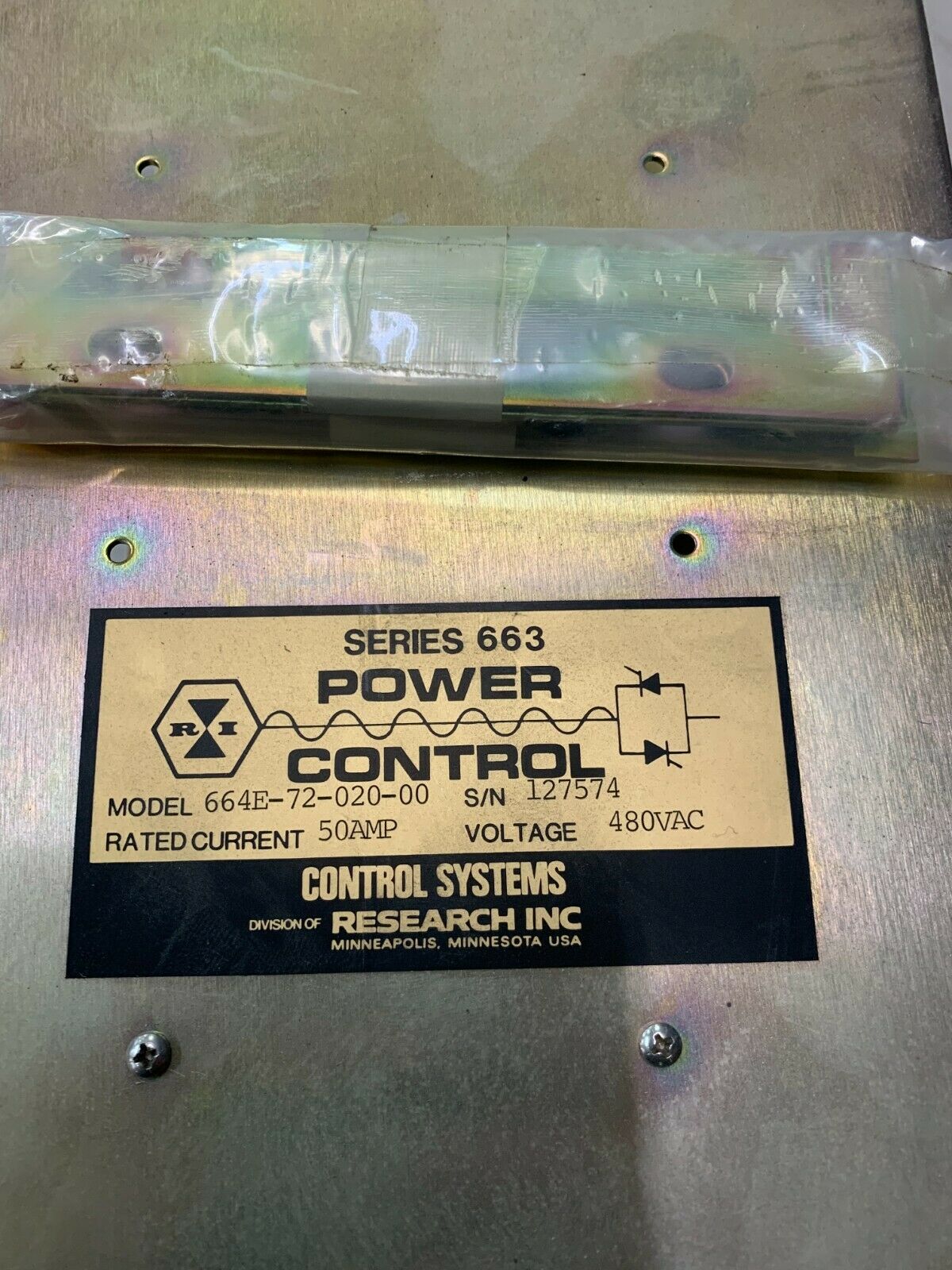 NEW NO BOX SERIES 663 POWER CONTROL 664E-72-020-00