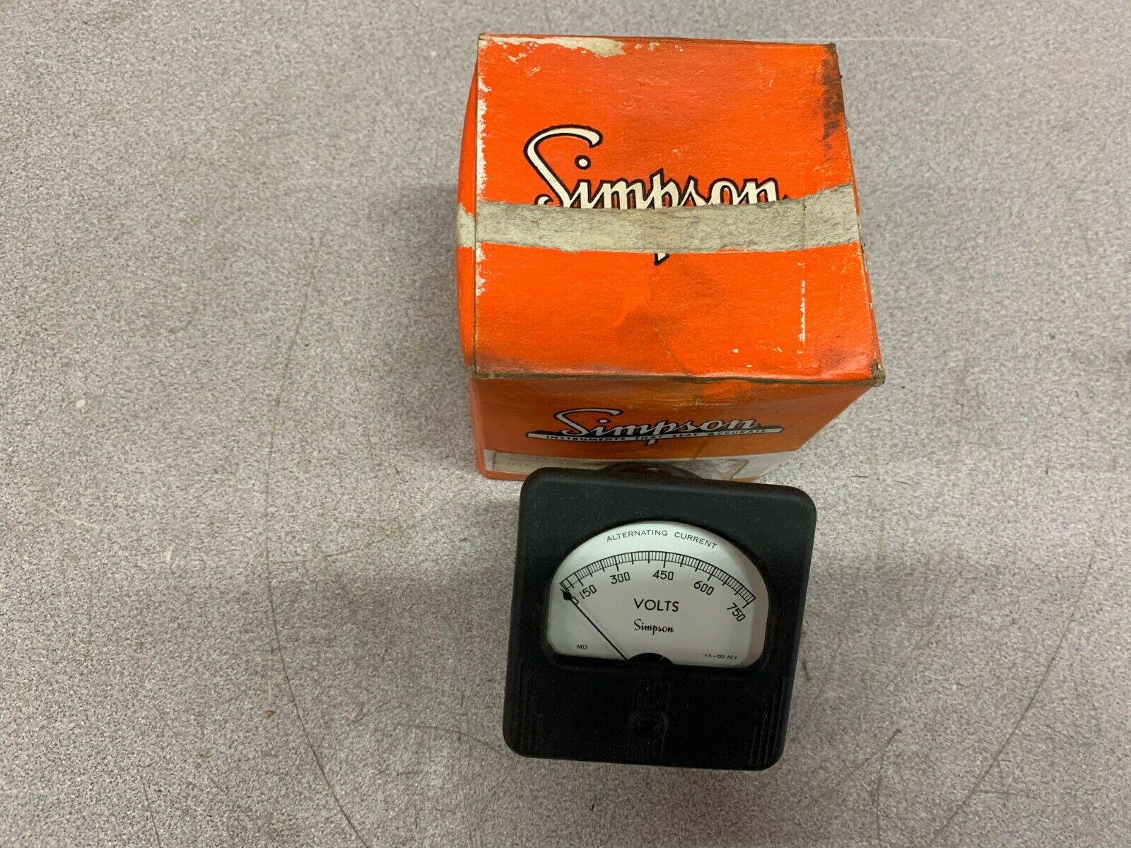 NEW IN BOX SIMPSON 0-750 AC AMPS METER 57