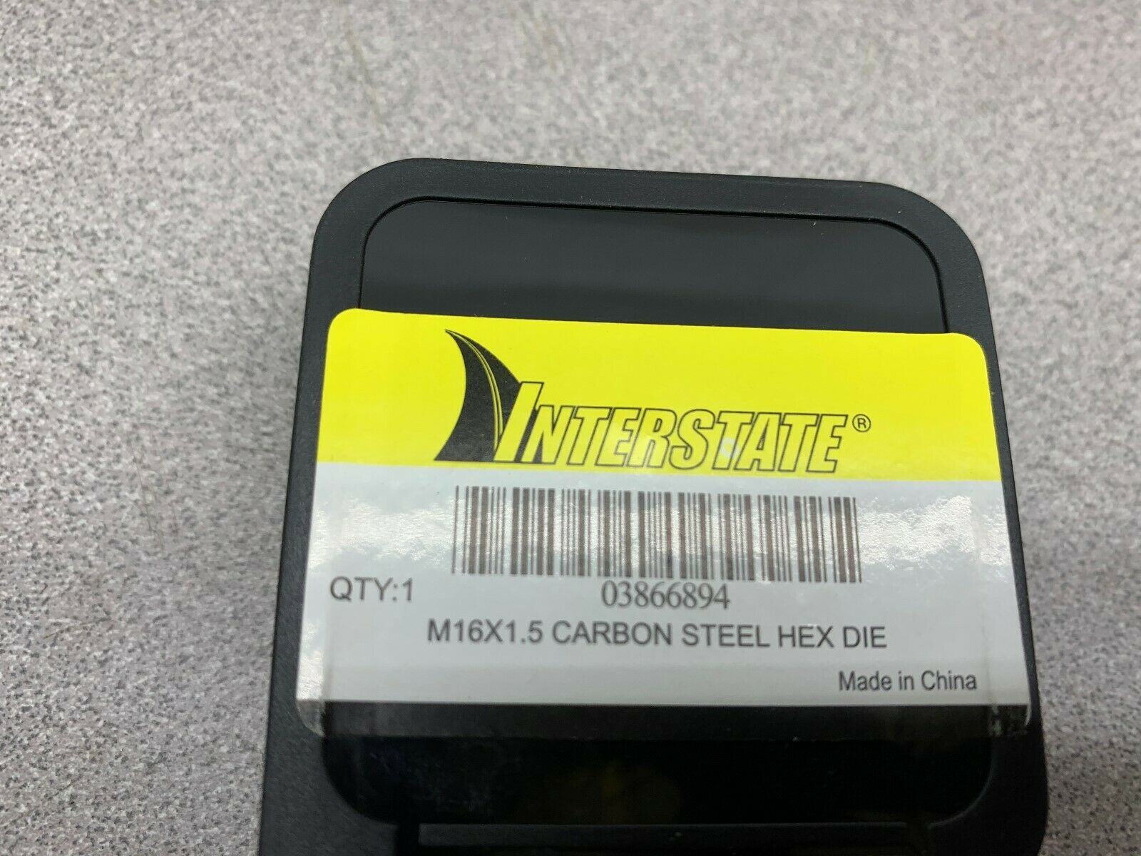 NEW NO BOX INTERSTATE CARBON STEEL HEX DIE 03866894