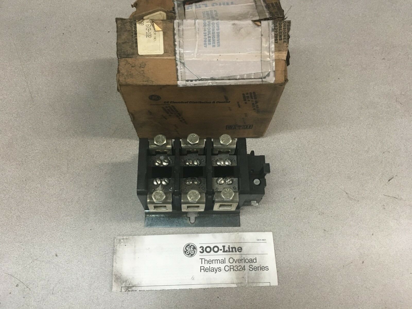 NEW IN BOX GENERAL ELECTRIC OVERLOAD RELAY CR324F310A