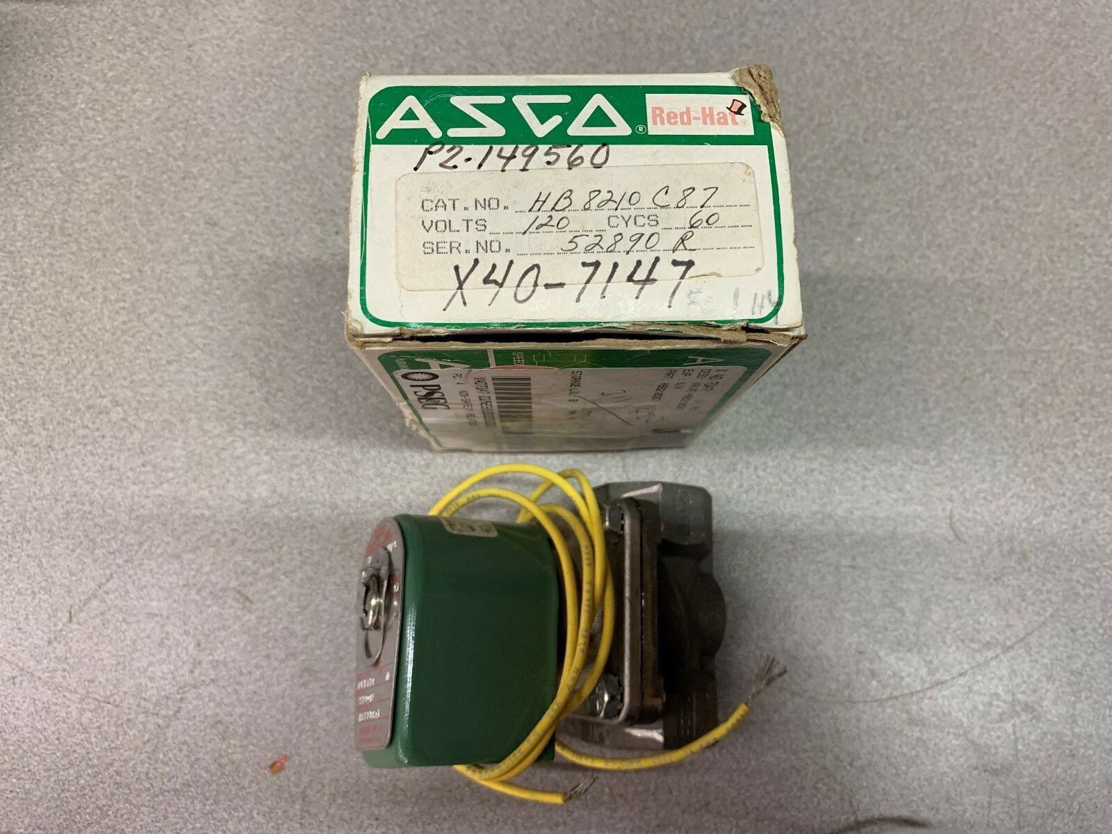 NEW IN BOX ASCO VALVE HB 8210 C87