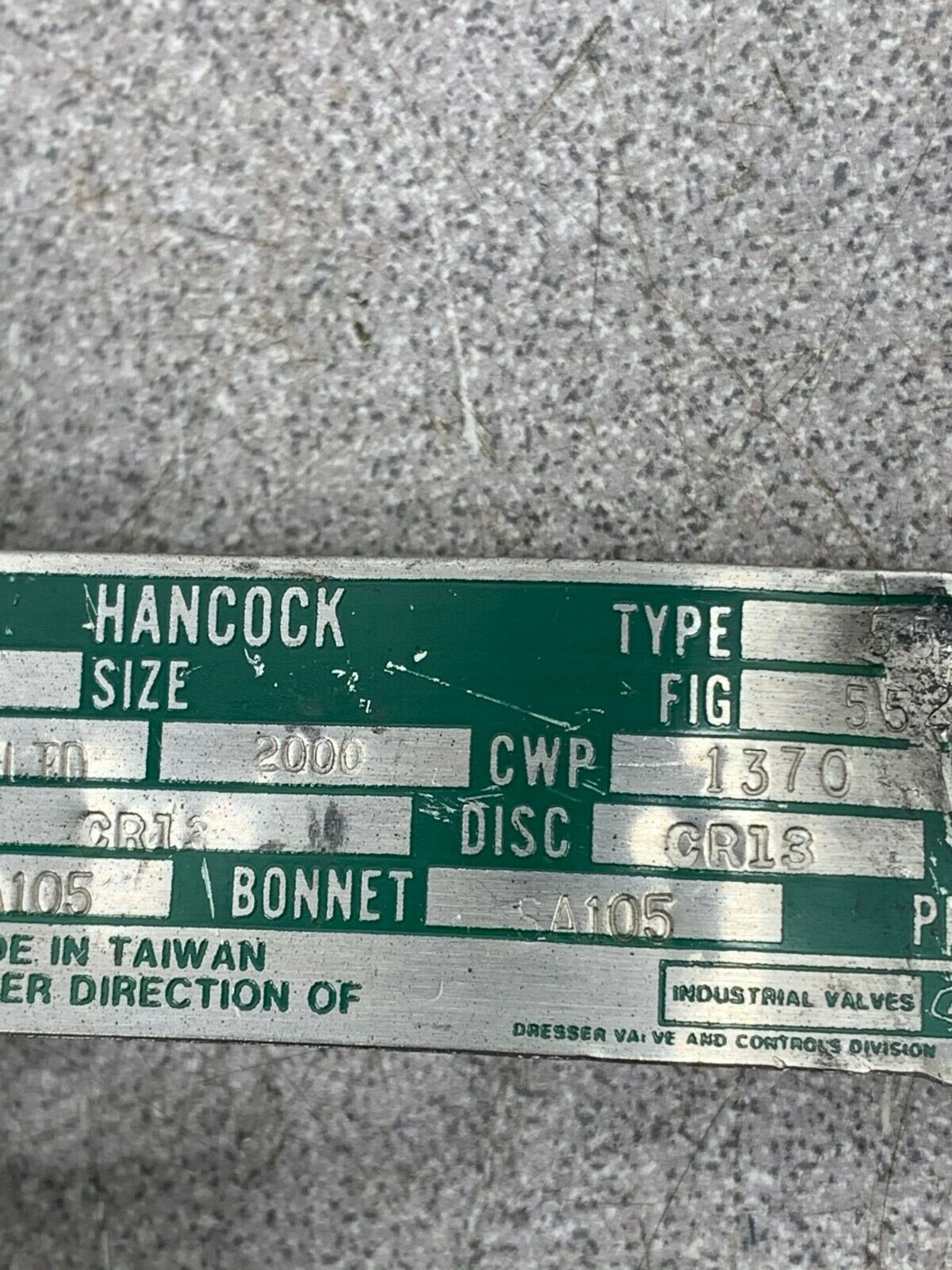 NEW HANCOCK 1/4" TYPE 5530 2 GLOBE VALVE 5520S 2 BODY SA105