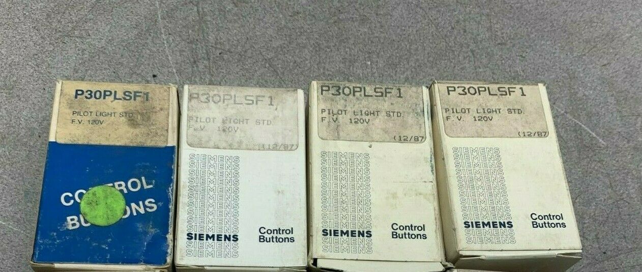 LOT OF 4 NEW IN BOX SIEMENS PILOT LIGHT P30PLSF1