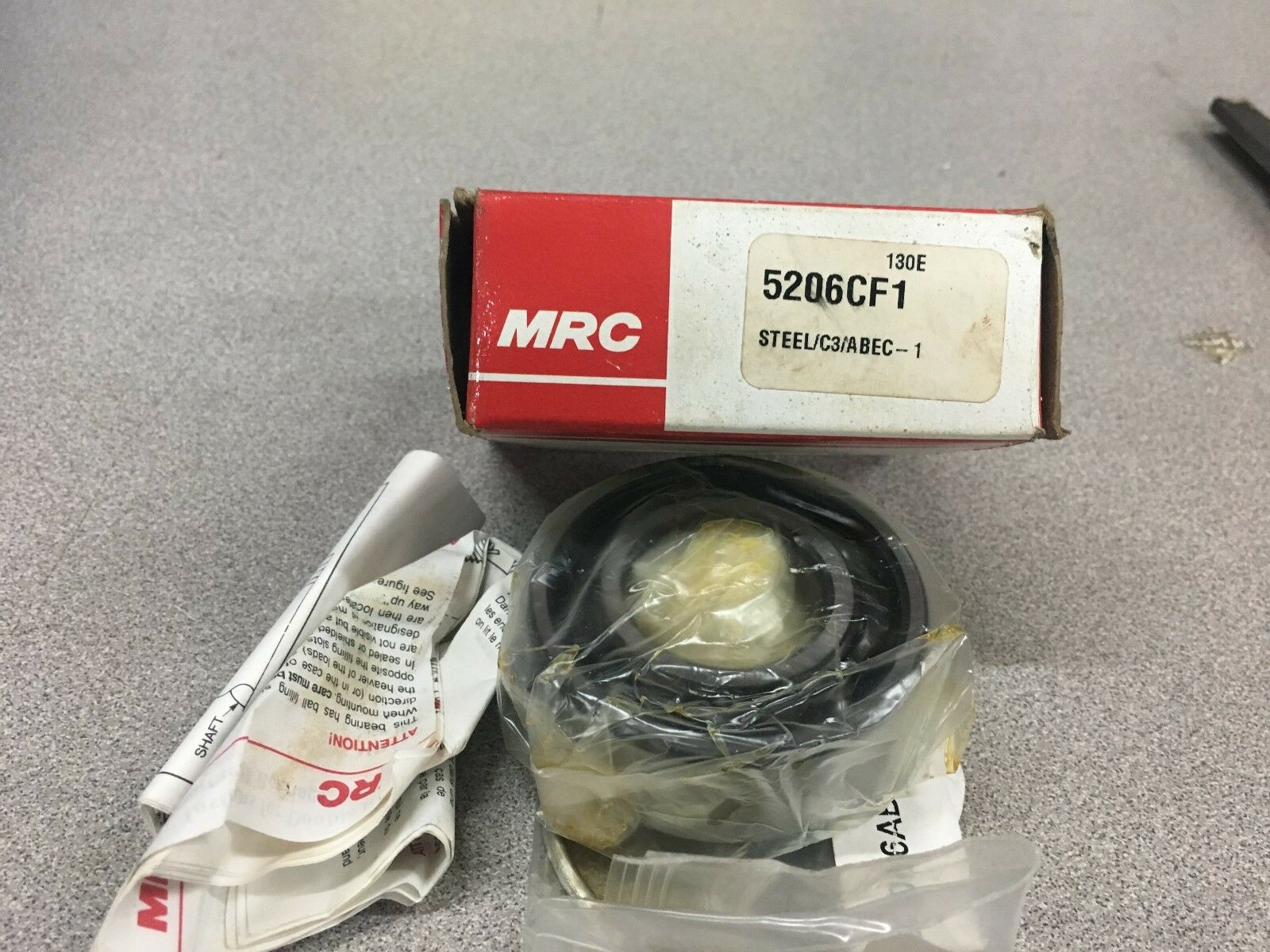 NEW IN BOX MRC BEARING 5206CF1