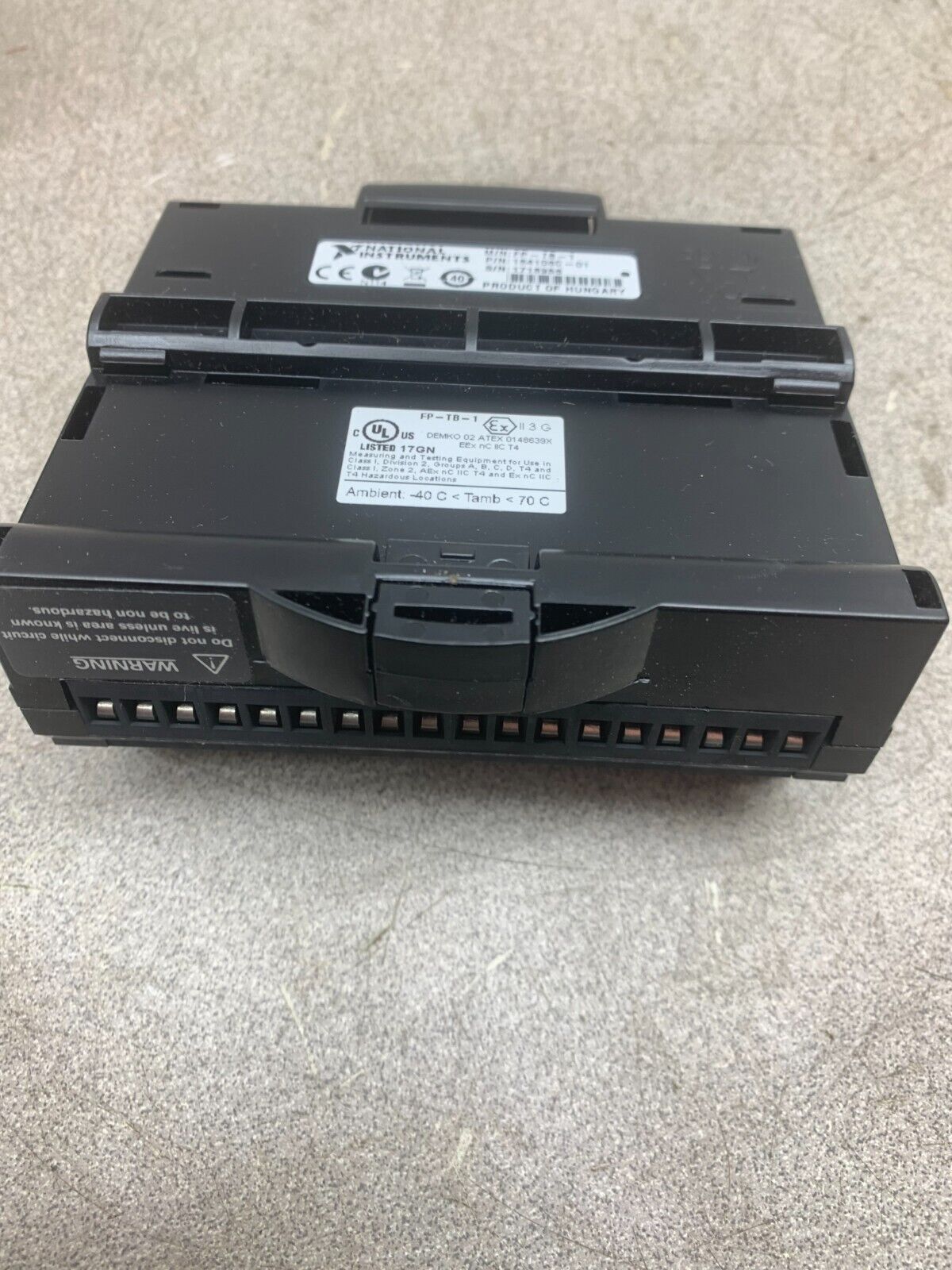 NEW IN BOX NATIONAL INSTRUMENTS TERMINAL BASE FP-TB-1
