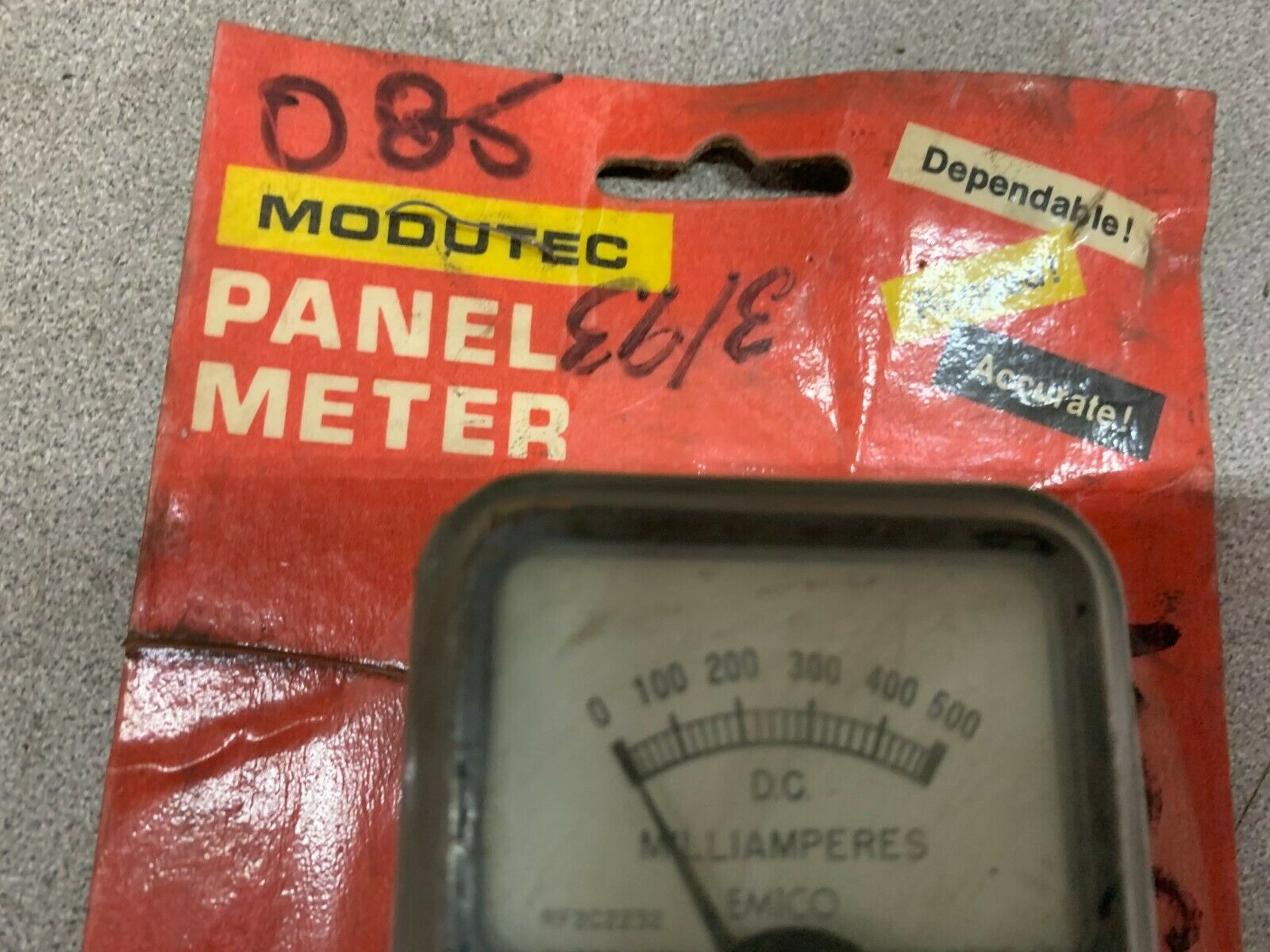 NEW IN BOX MODUTEC 0-500 DCMA METER 72DMA500