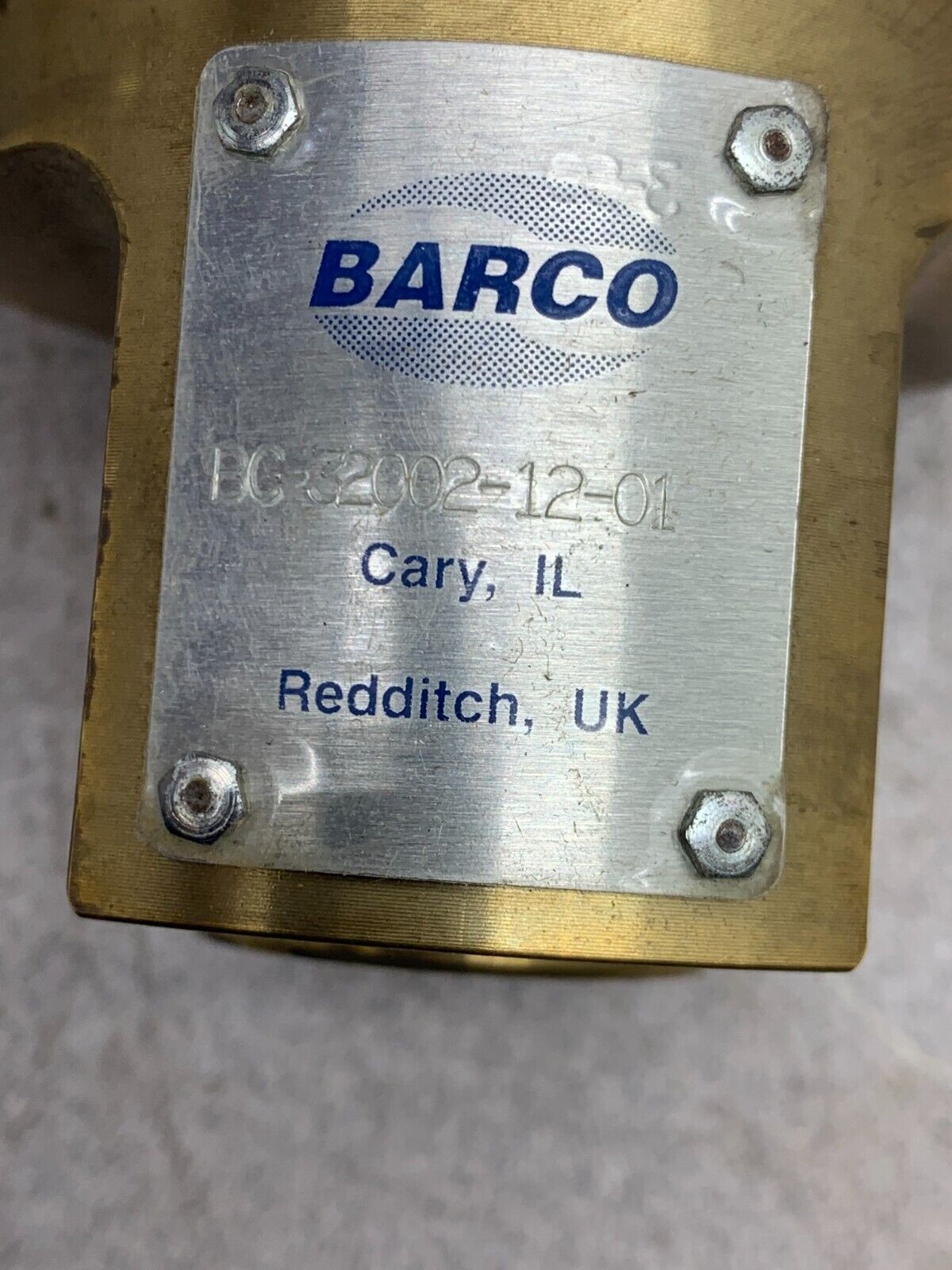 NEW IN BOX BARCO RH ROTARY UNION BC-32002-12-01