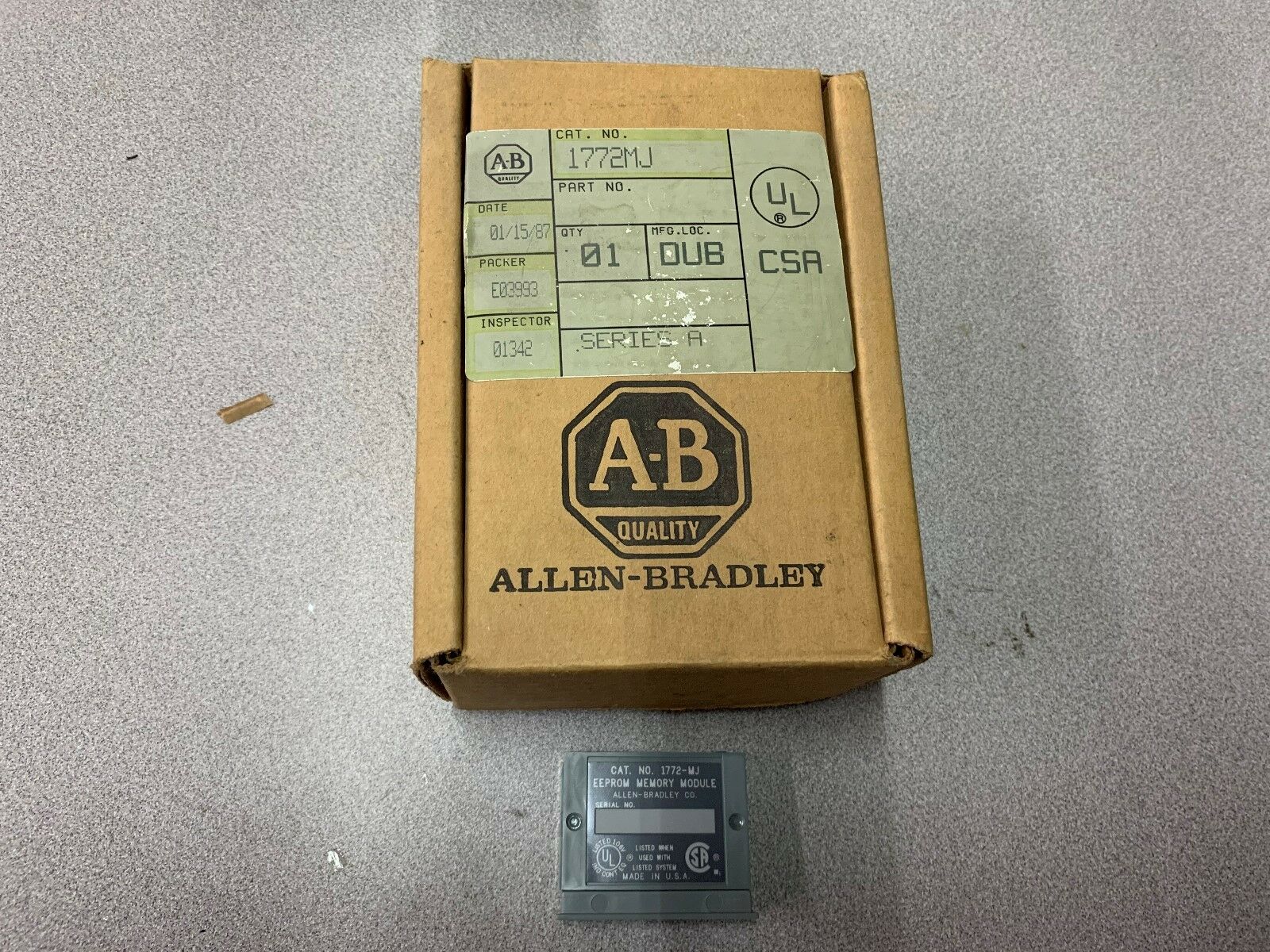 NEW IN BOX ALLEN BRADLEY MODULE 1772MJ SERIES A