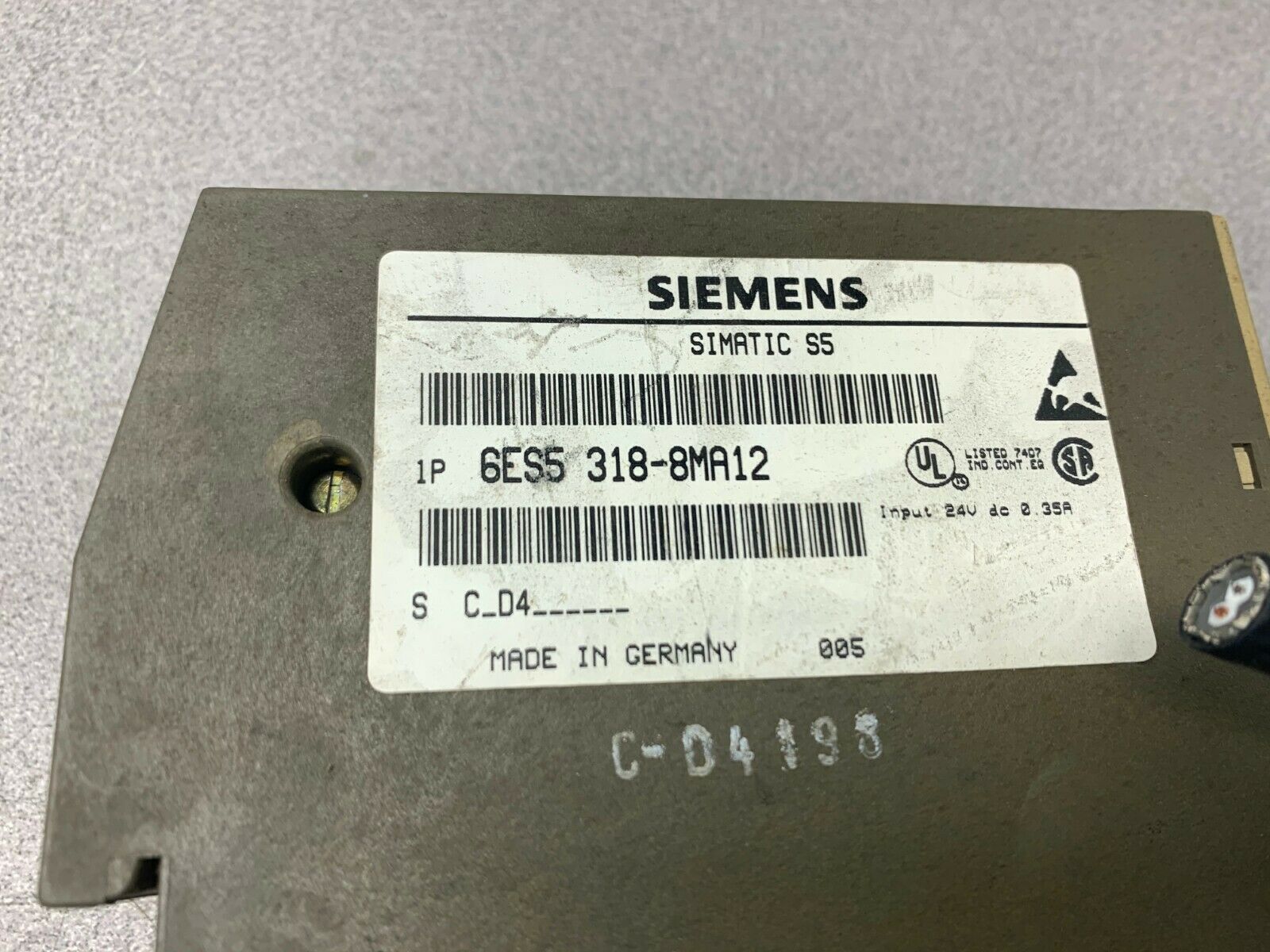 USED SIEMENS INTERFACE MODULE 6ES5 318-8MA12