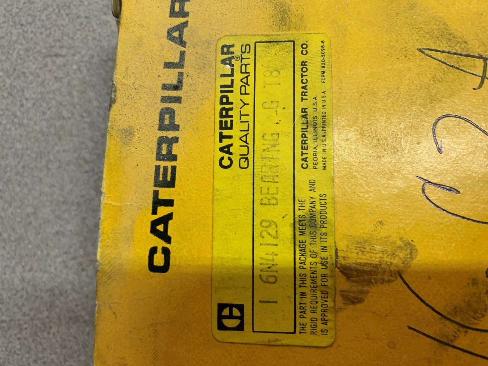 BOX OF 5 NEW IN BOX CATERPILLAR BEARING 1 6N4129