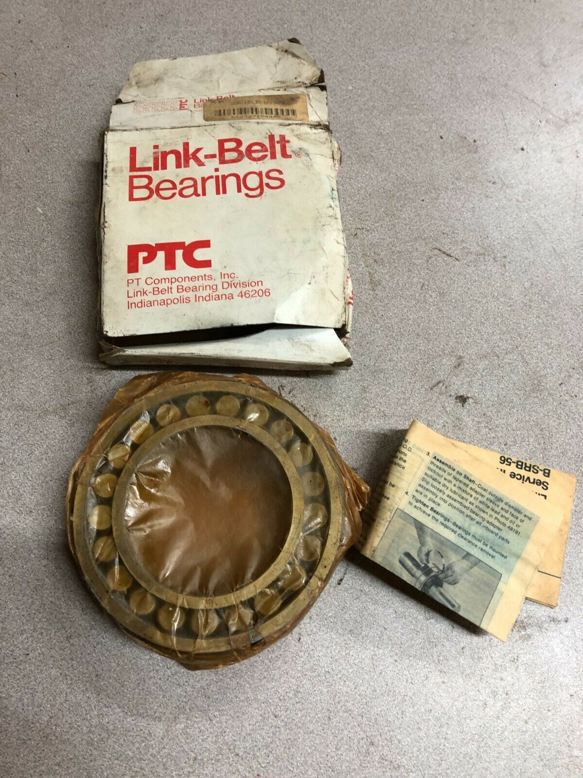 NEW IN BOX LINK-BELT SPHERICAL ROLLER BEARING 22215LBKW33C3